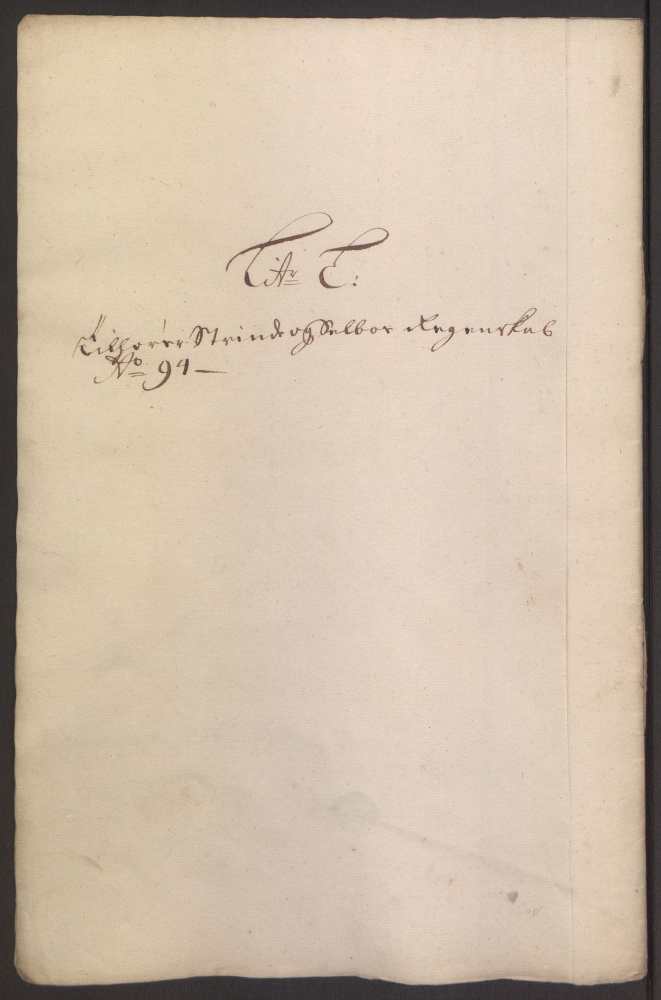 Rentekammeret inntil 1814, Reviderte regnskaper, Fogderegnskap, RA/EA-4092/R61/L4104: Fogderegnskap Strinda og Selbu, 1693-1694, p. 278