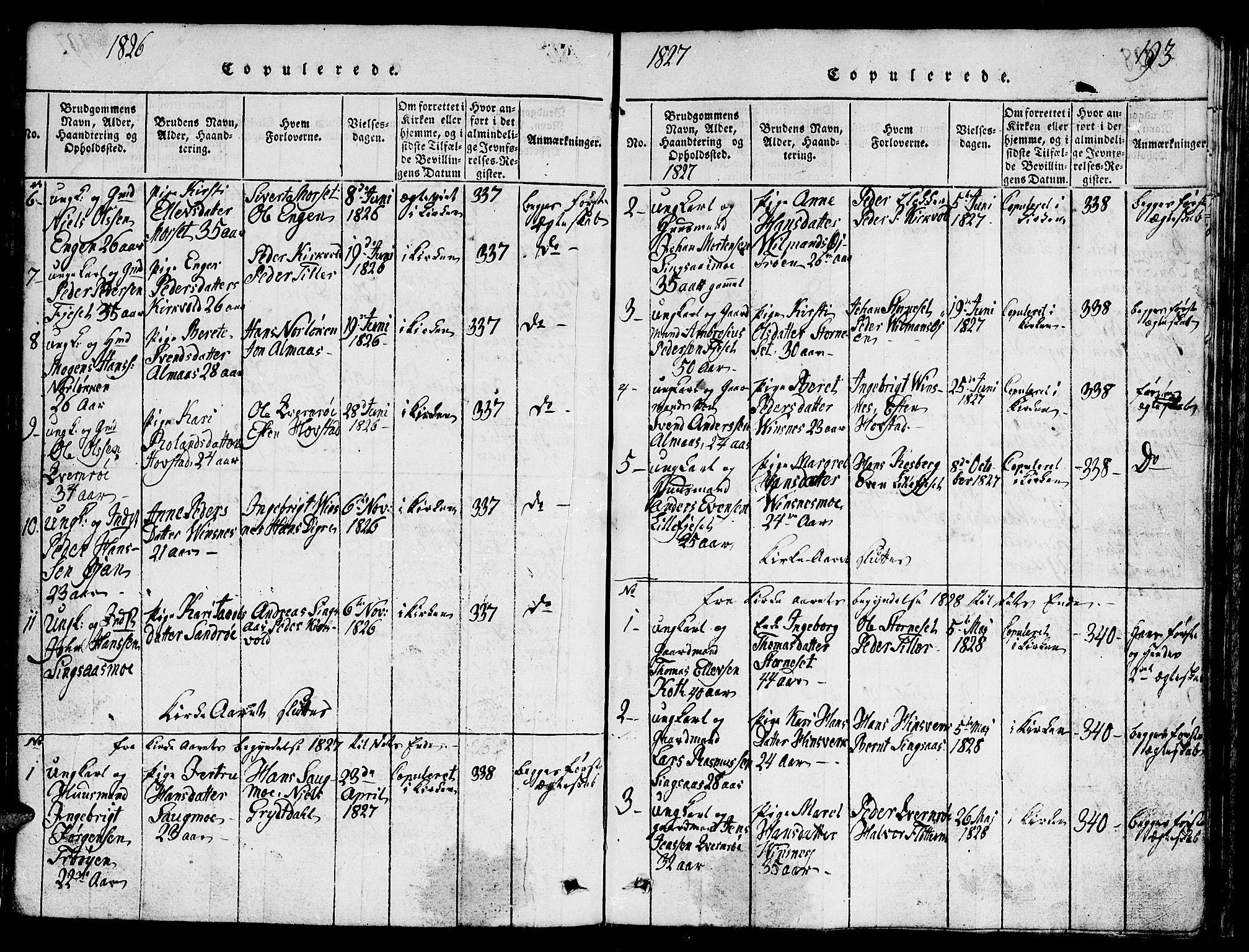 Ministerialprotokoller, klokkerbøker og fødselsregistre - Sør-Trøndelag, SAT/A-1456/688/L1026: Parish register (copy) no. 688C01, 1817-1860, p. 193