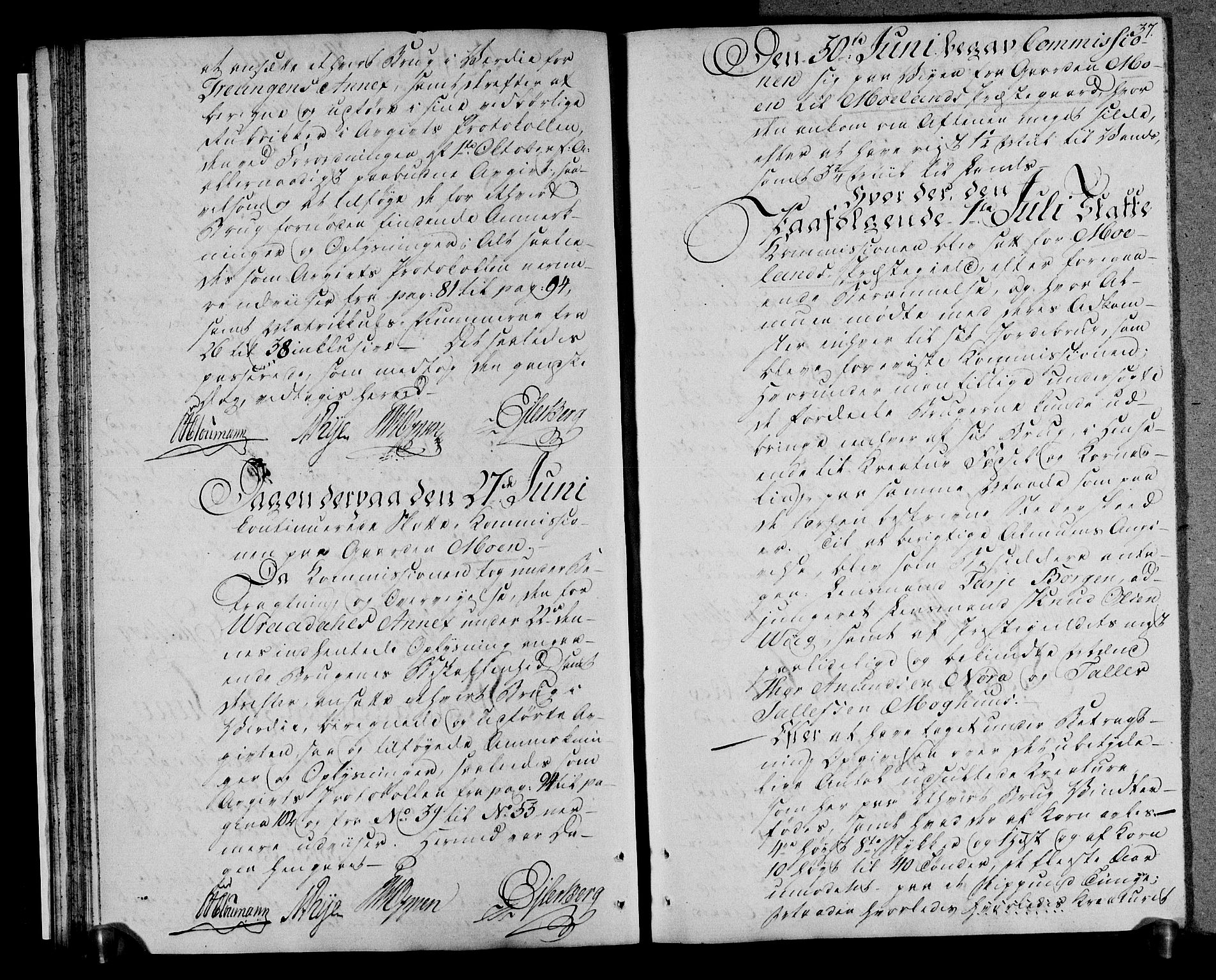 Rentekammeret inntil 1814, Realistisk ordnet avdeling, RA/EA-4070/N/Ne/Nea/L0073: Øvre Telemarken fogderi. Deliberasjonsprotokoll, 1803, p. 39