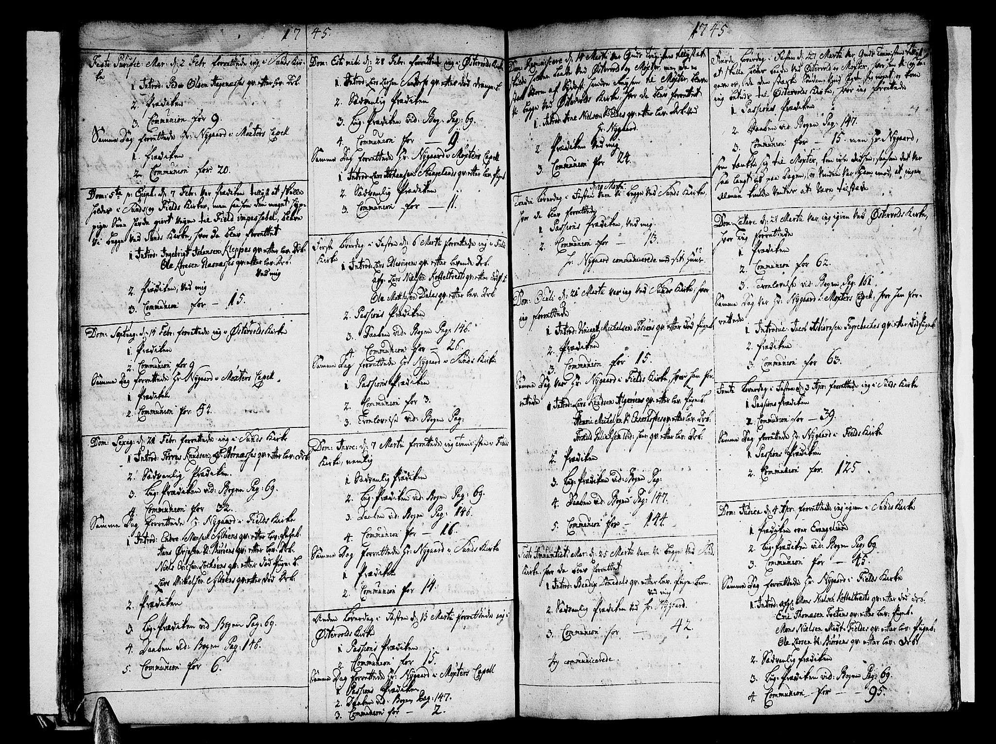 Sund sokneprestembete, AV/SAB-A-99930: Parish register (official) no. A 3, 1740-1769