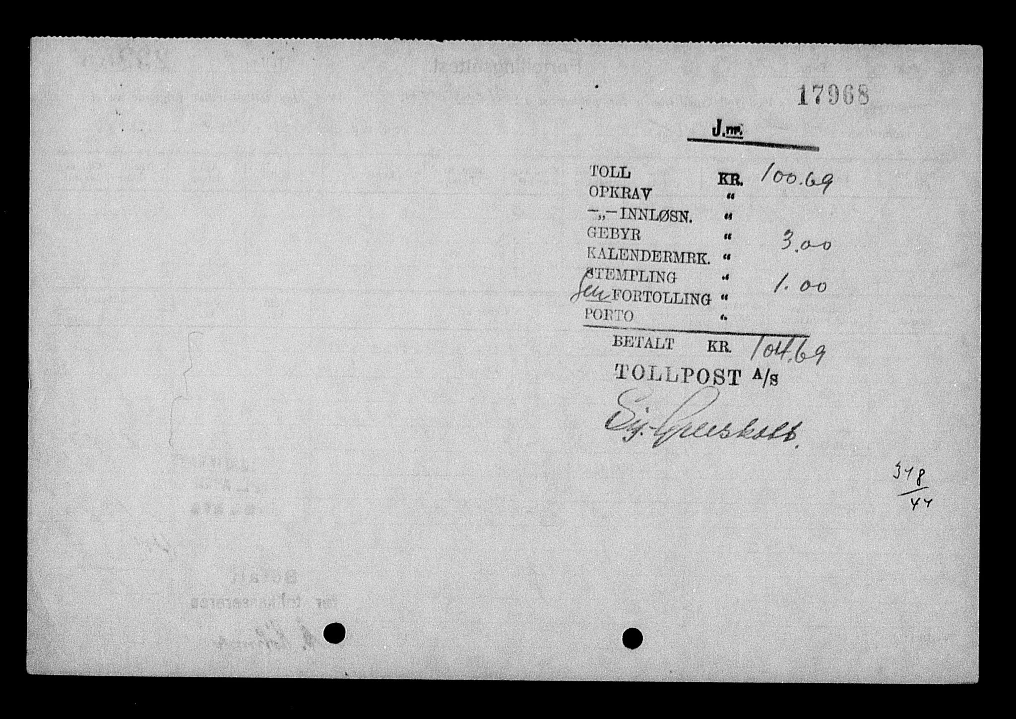 Justisdepartementet, Tilbakeføringskontoret for inndratte formuer, AV/RA-S-1564/H/Hc/Hcc/L0971: --, 1945-1947, p. 583