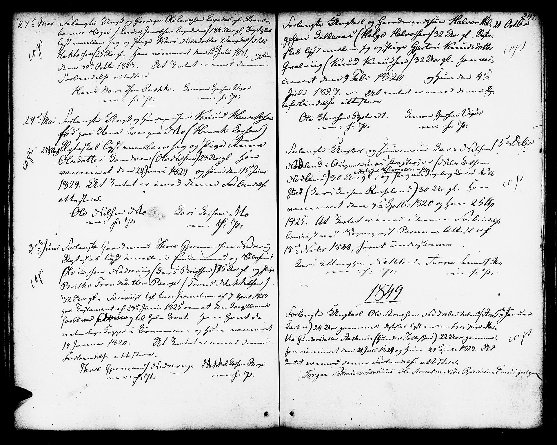 Kvam sokneprestembete, AV/SAB-A-76201/H/Haa: Parish register (official) no. A 5, 1796-1832, p. 247