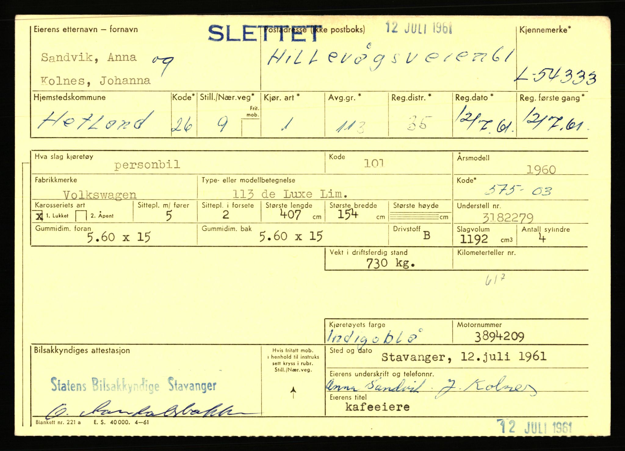 Stavanger trafikkstasjon, AV/SAST-A-101942/0/F/L0054: L-54200 - L-55699, 1930-1971, p. 279