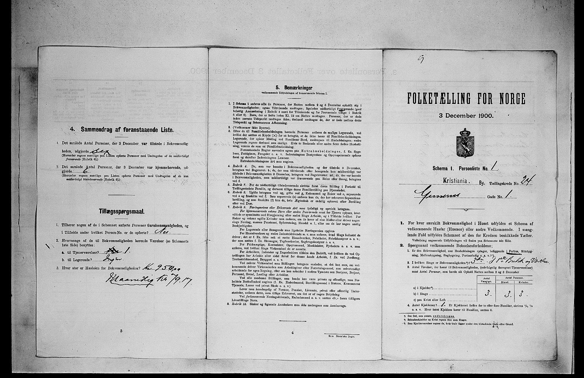 SAO, 1900 census for Kristiania, 1900, p. 30654