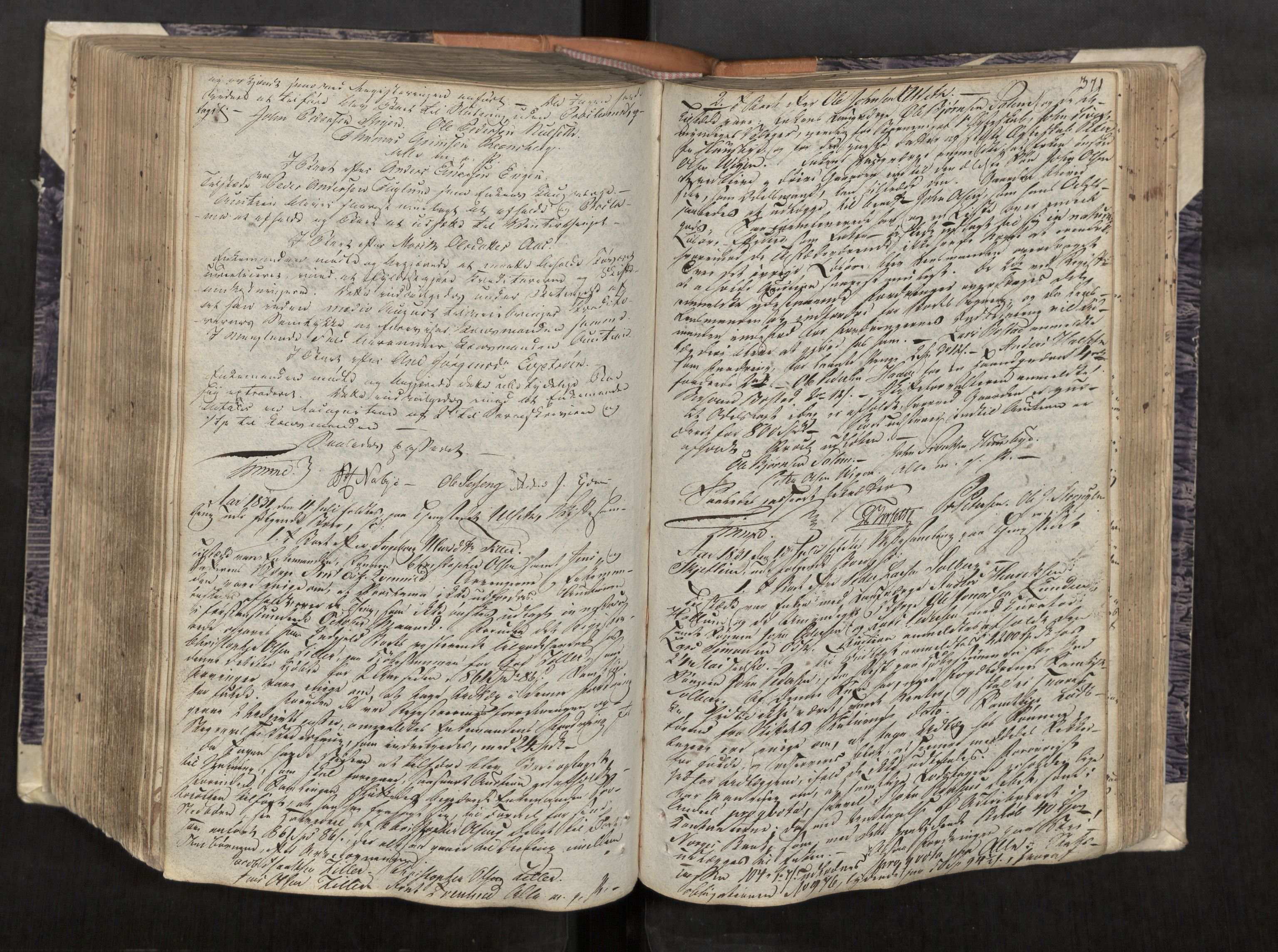 Strinda og Selbu sorenskriveri, AV/SAT-A-0015/3/3B/L0001: Skifteforhandlingsprot. 1, 1805-1835, p. 371