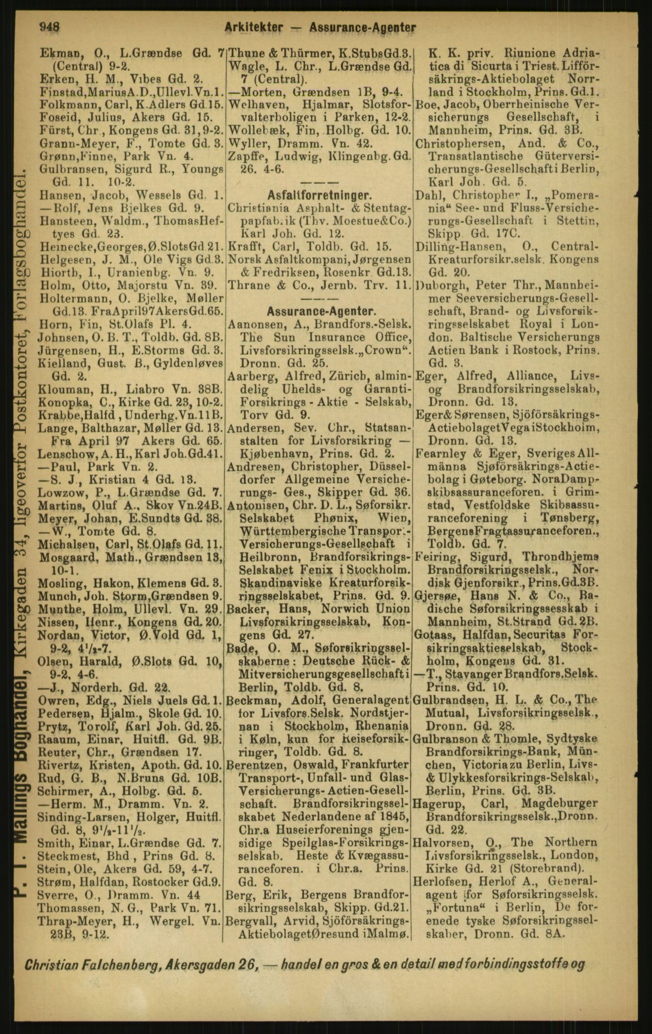 Kristiania/Oslo adressebok, PUBL/-, 1897, p. 948