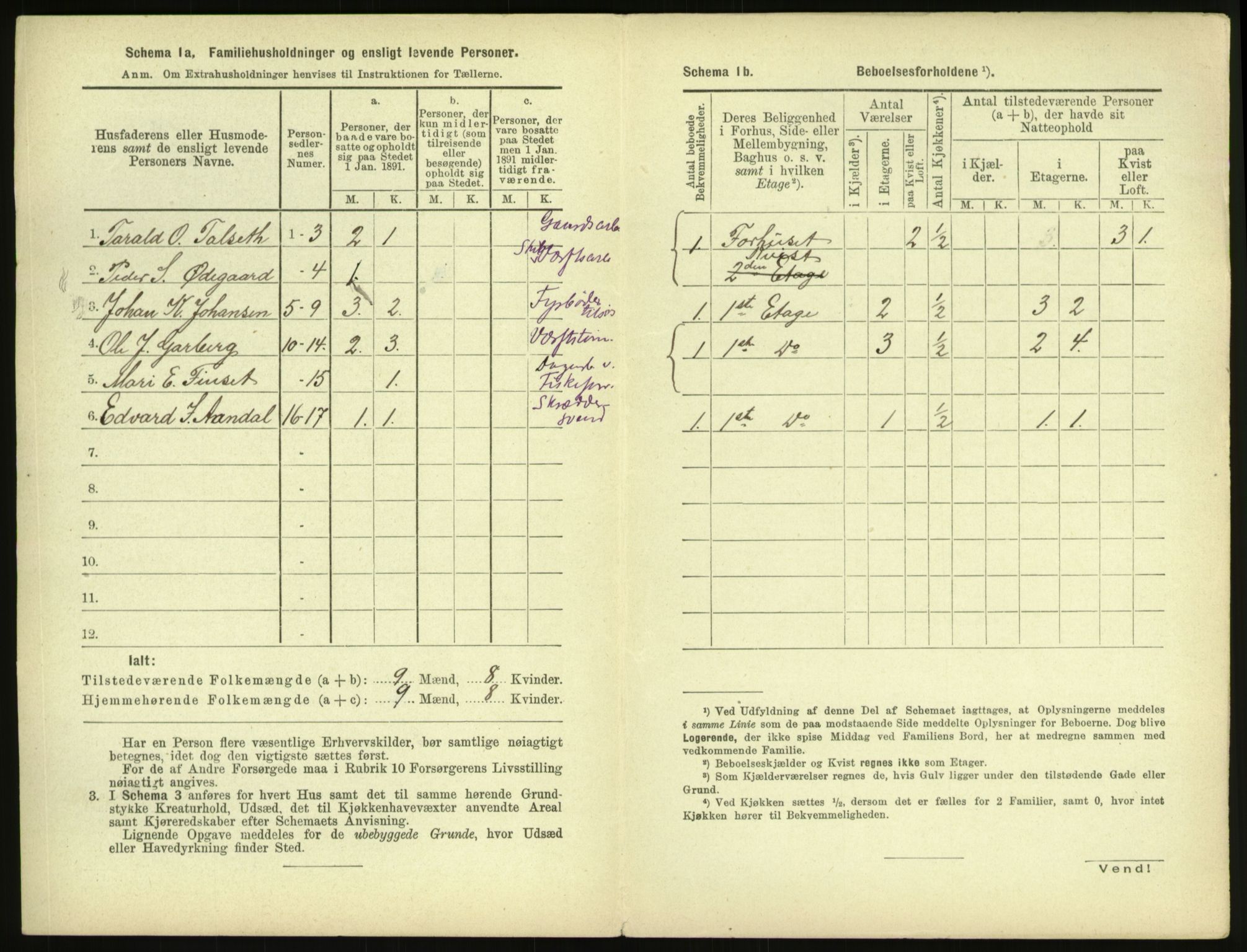 RA, 1891 census for 1503 Kristiansund, 1891, p. 213