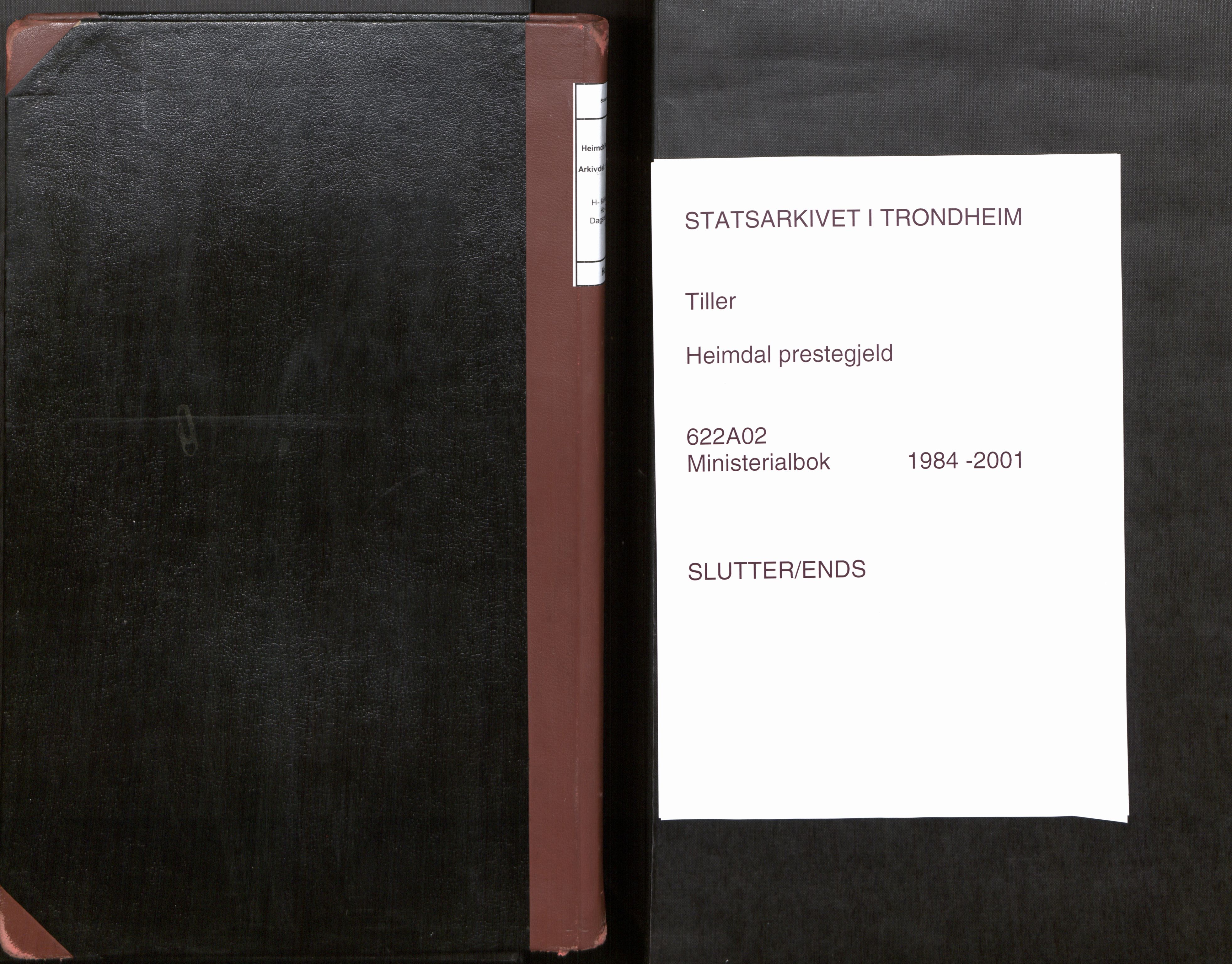 Heimdal sokneprestkontor, SAT/A-1533/1/H/Hd/L0002: Diary records no. 2, 1984-2001