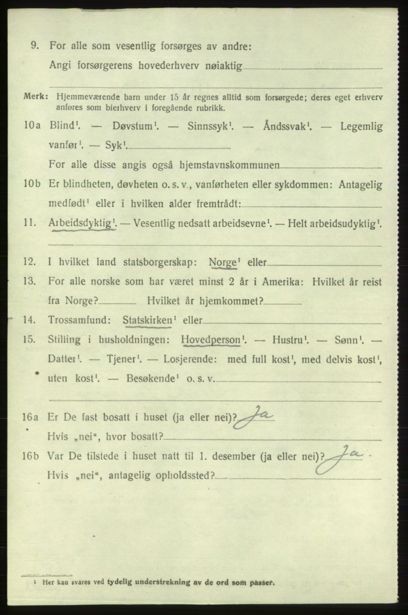 SAB, 1920 census for Etne, 1920, p. 4116