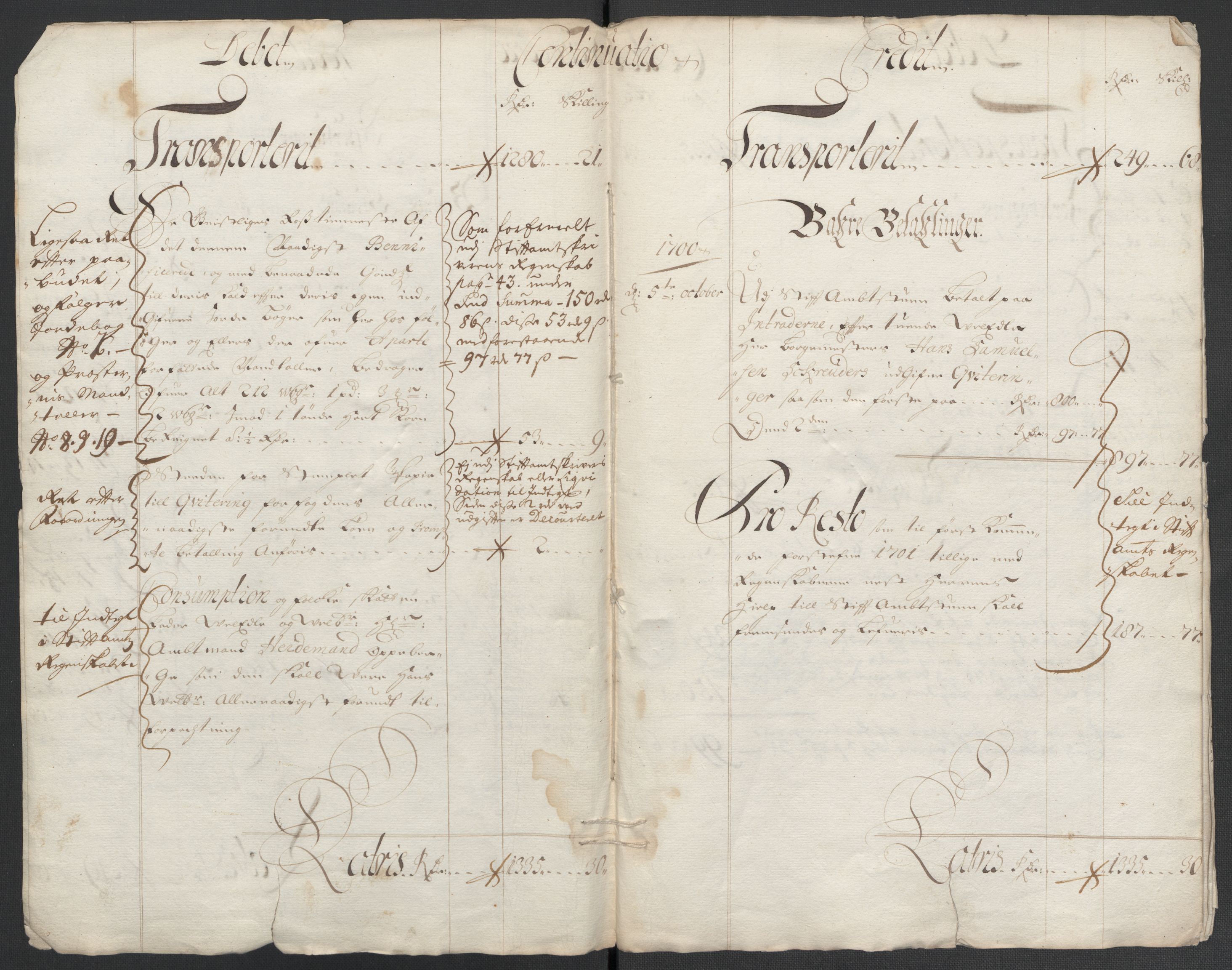 Rentekammeret inntil 1814, Reviderte regnskaper, Fogderegnskap, RA/EA-4092/R66/L4579: Fogderegnskap Salten, 1697-1700, p. 326