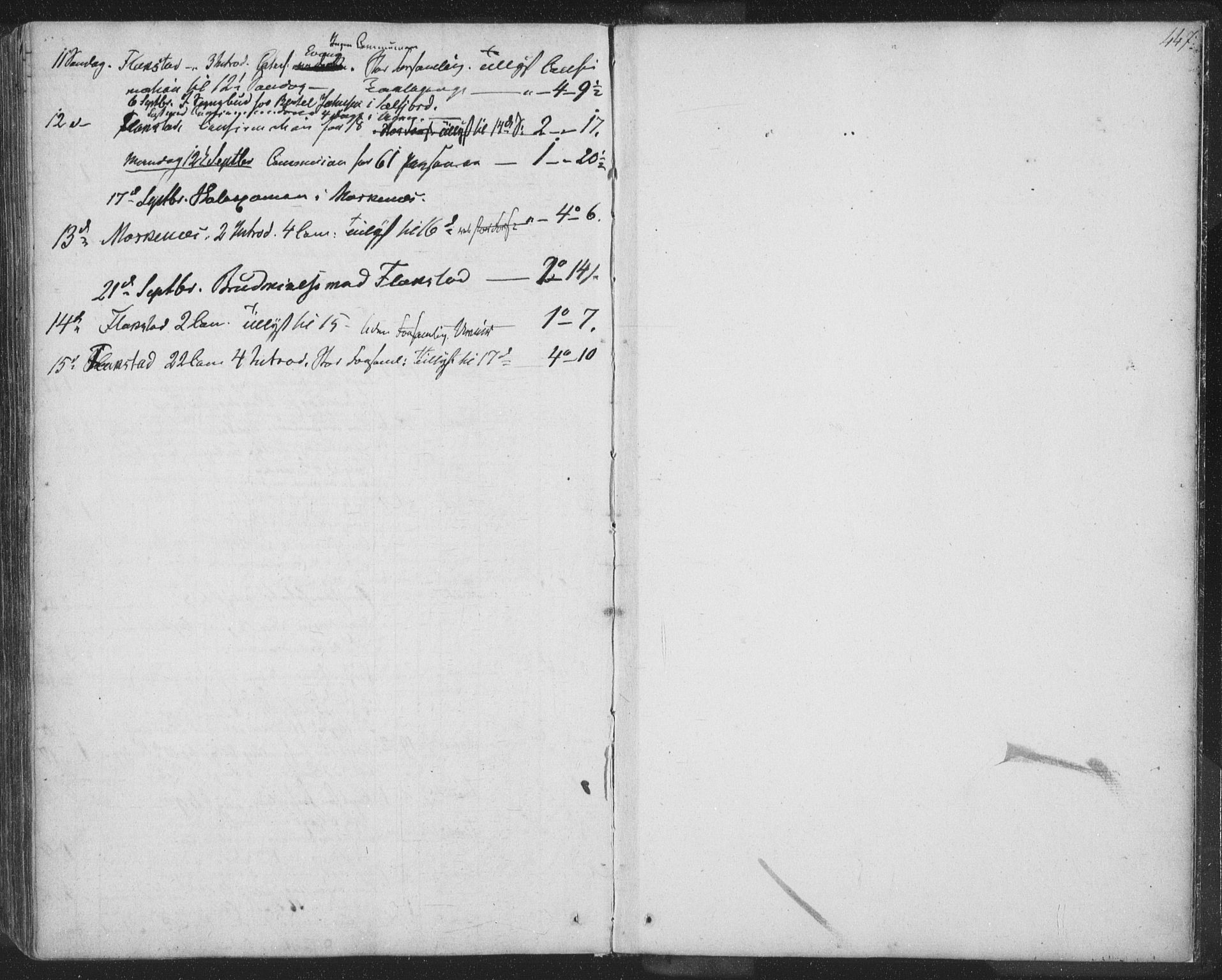 Ministerialprotokoller, klokkerbøker og fødselsregistre - Nordland, AV/SAT-A-1459/885/L1202: Parish register (official) no. 885A03, 1838-1859, p. 447