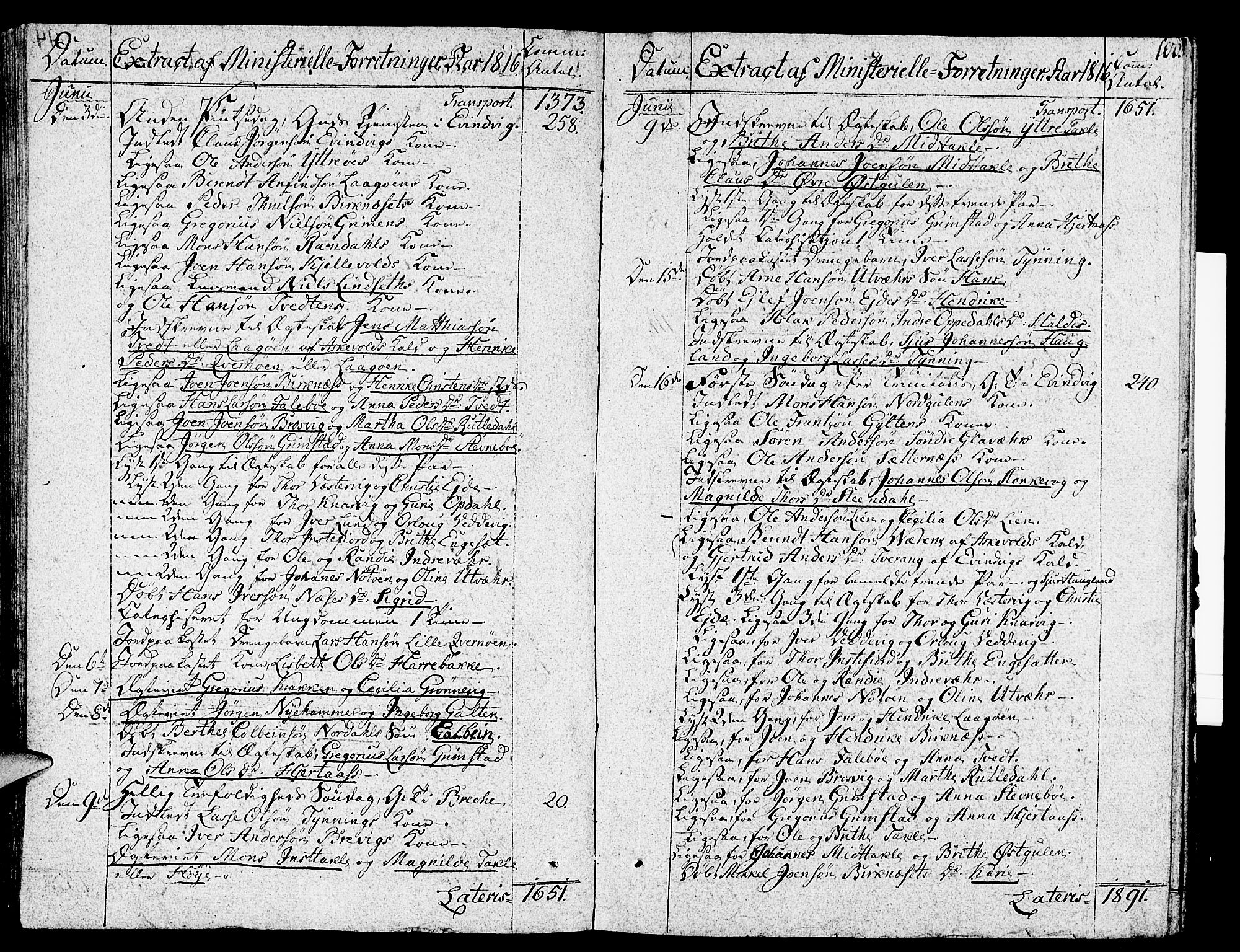 Gulen sokneprestembete, SAB/A-80201/H/Haa/Haaa/L0017: Parish register (official) no. A 17, 1809-1825, p. 100