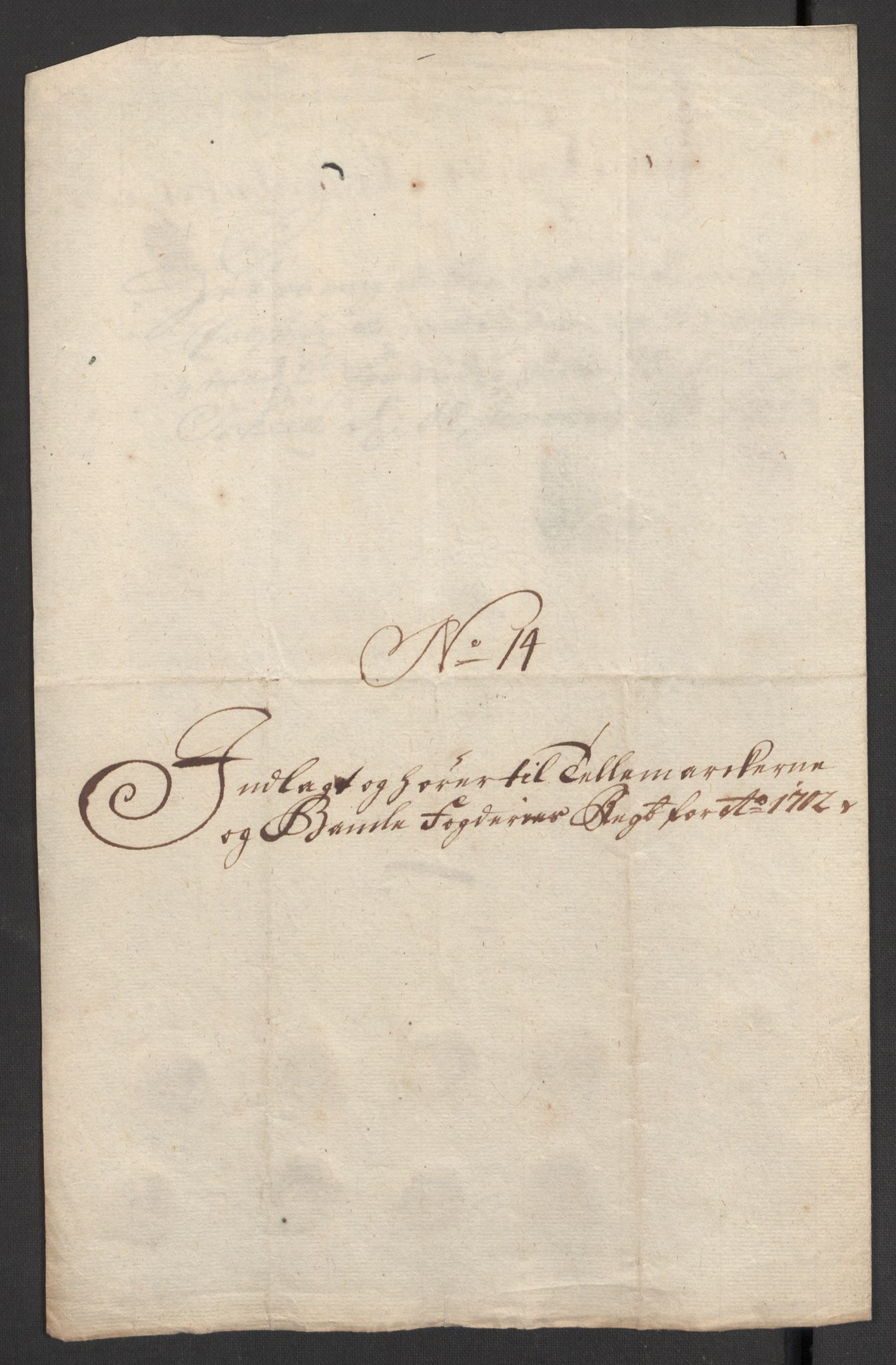 Rentekammeret inntil 1814, Reviderte regnskaper, Fogderegnskap, AV/RA-EA-4092/R36/L2107: Fogderegnskap Øvre og Nedre Telemark og Bamble, 1702, p. 270