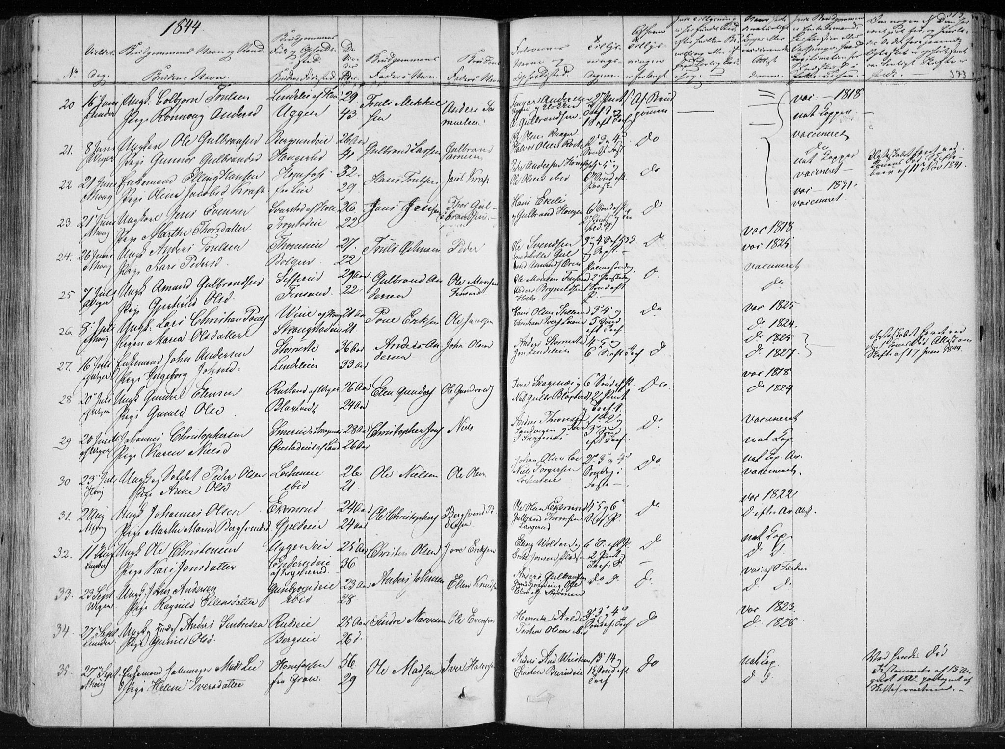 Norderhov kirkebøker, SAKO/A-237/F/Fa/L0010: Parish register (official) no. 10, 1837-1847, p. 373