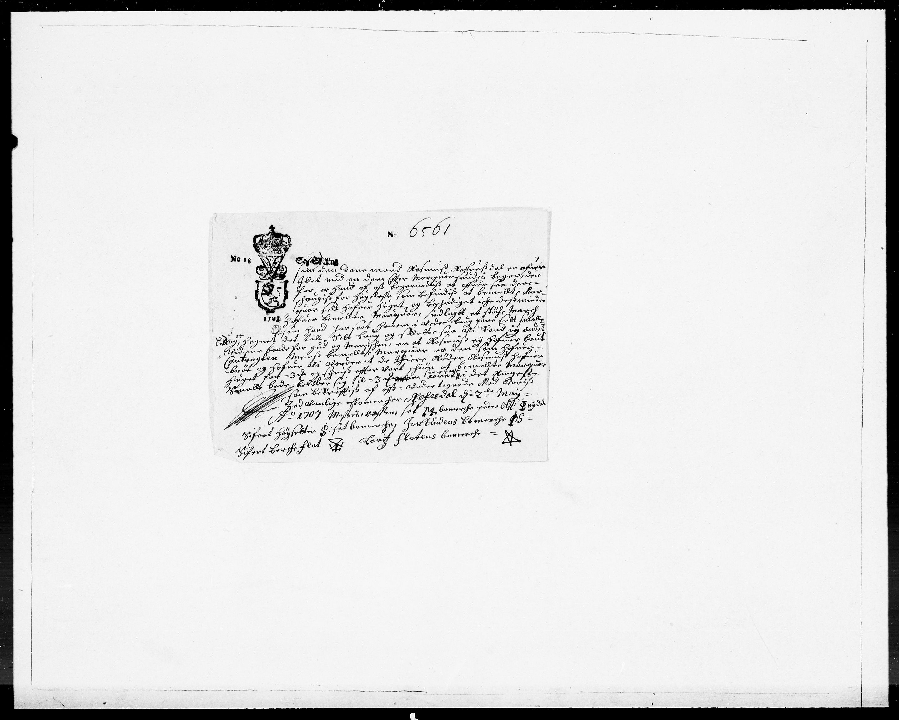 Danske Kanselli 1572-1799, AV/RA-EA-3023/F/Fc/Fcc/Fcca/L0064: Norske innlegg 1572-1799, 1707, p. 7