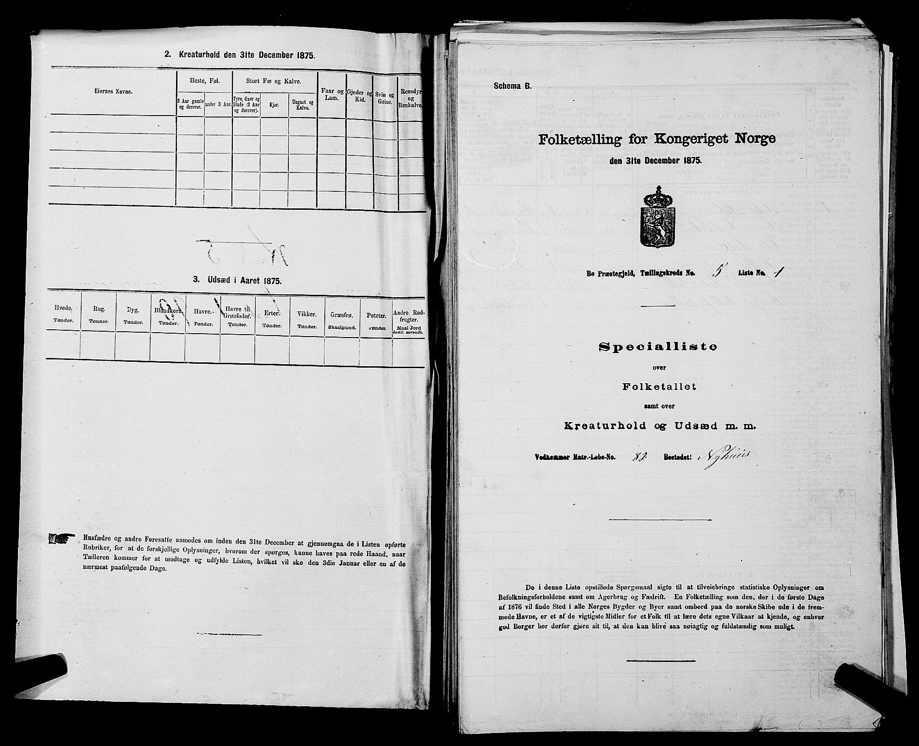 SAKO, 1875 census for 0821P Bø, 1875, p. 598