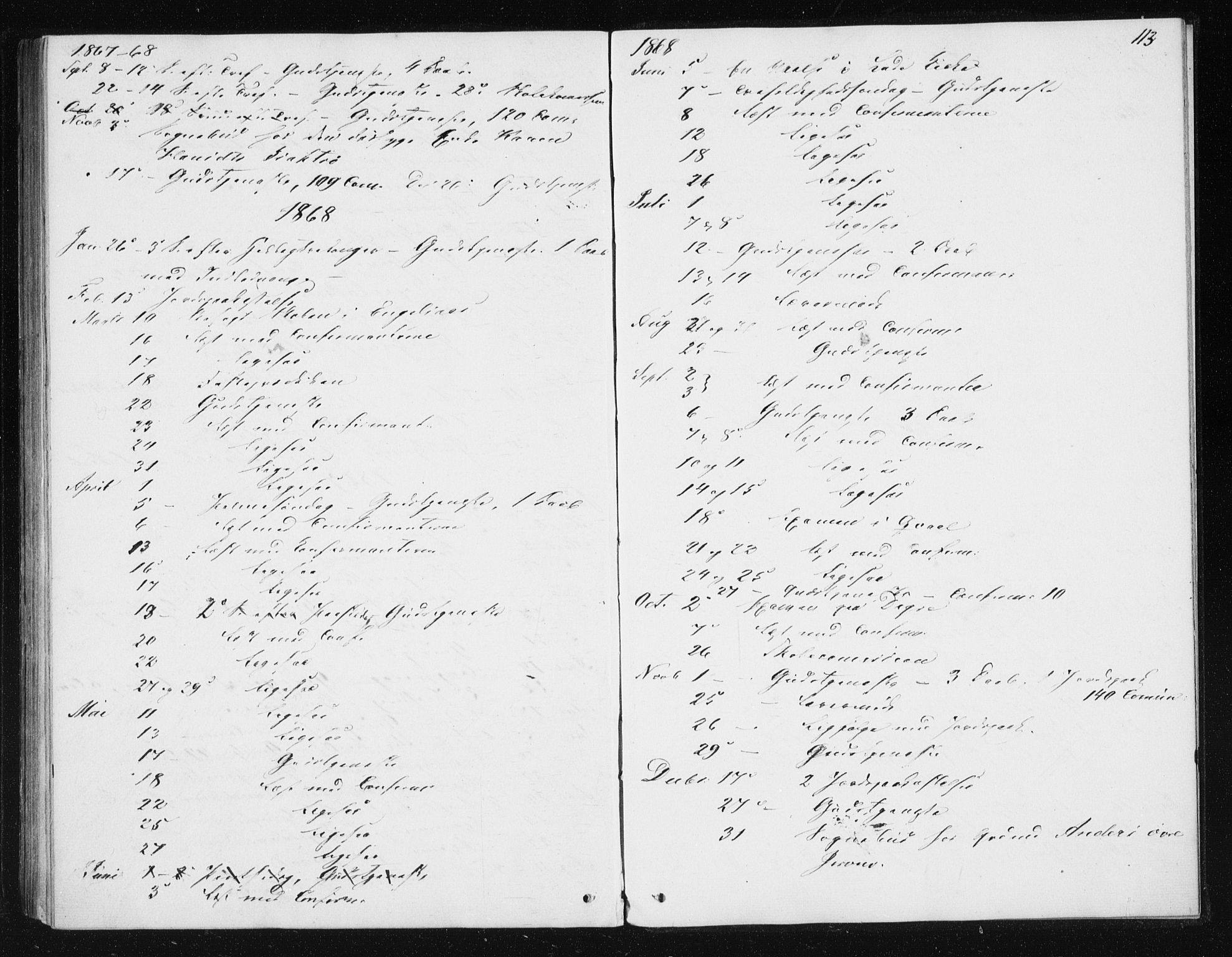 Ministerialprotokoller, klokkerbøker og fødselsregistre - Sør-Trøndelag, SAT/A-1456/608/L0333: Parish register (official) no. 608A02, 1862-1876, p. 113