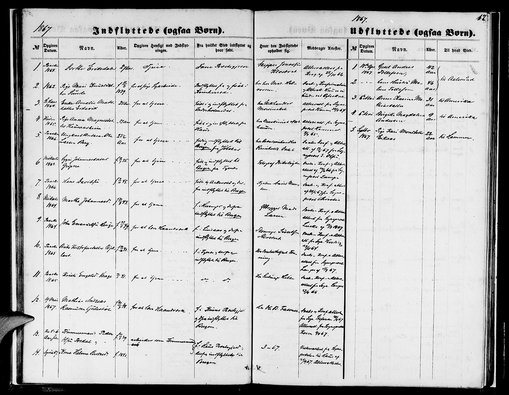 Nykirken Sokneprestembete, SAB/A-77101/H/Hab: Parish register (copy) no. F 2, 1859-1886, p. 17