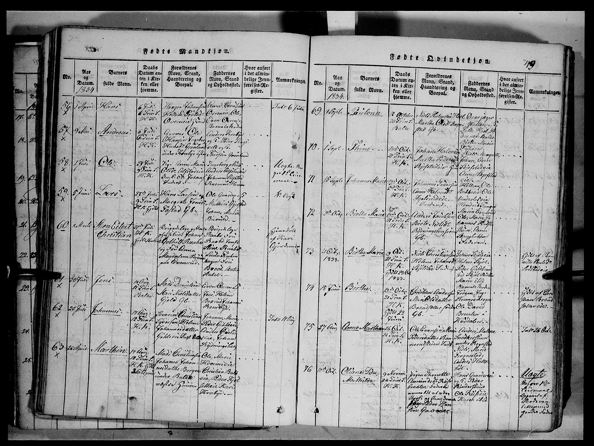 Østre Toten prestekontor, AV/SAH-PREST-104/H/Ha/Haa/L0001: Parish register (official) no. 1, 1828-1839, p. 49