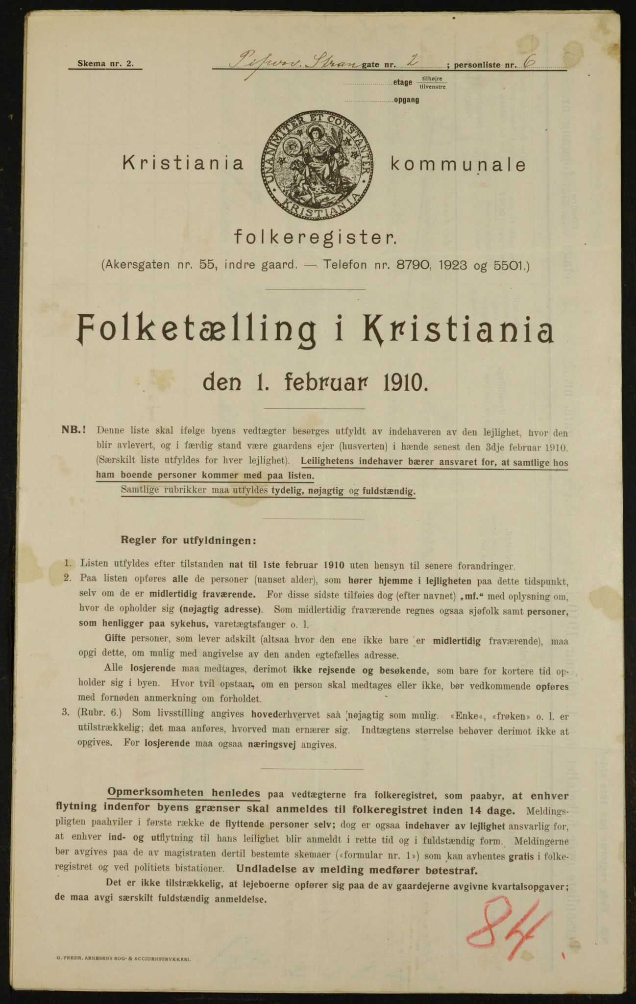 OBA, Municipal Census 1910 for Kristiania, 1910, p. 98421