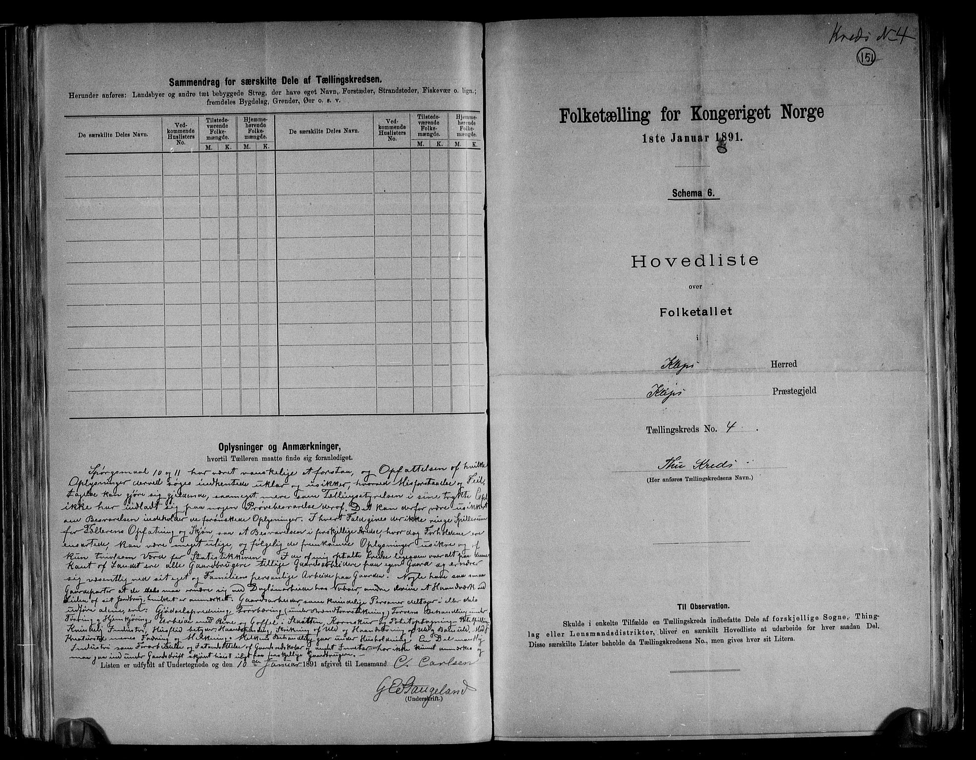 RA, 1891 census for 1120 Klepp, 1891, p. 12