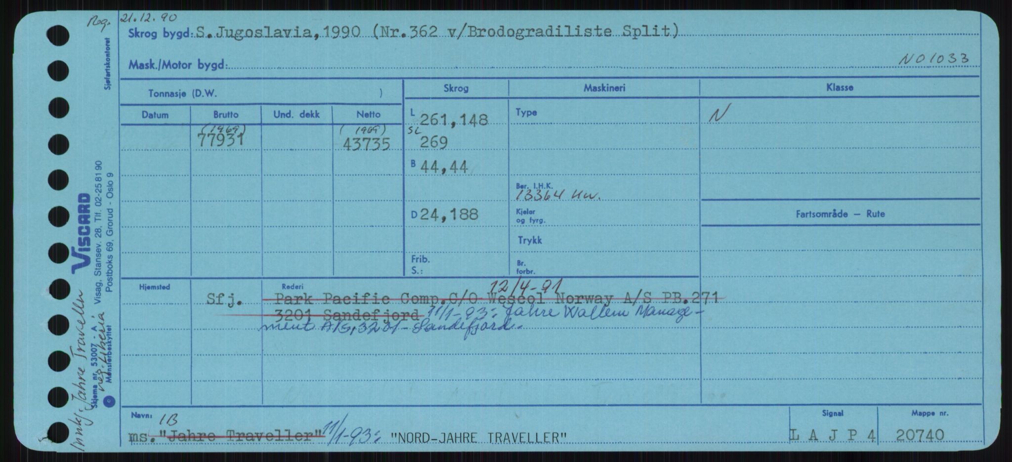Sjøfartsdirektoratet med forløpere, Skipsmålingen, AV/RA-S-1627/H/Ha/L0004/0001: Fartøy, Mas-R / Fartøy, Mas-Odd, p. 587