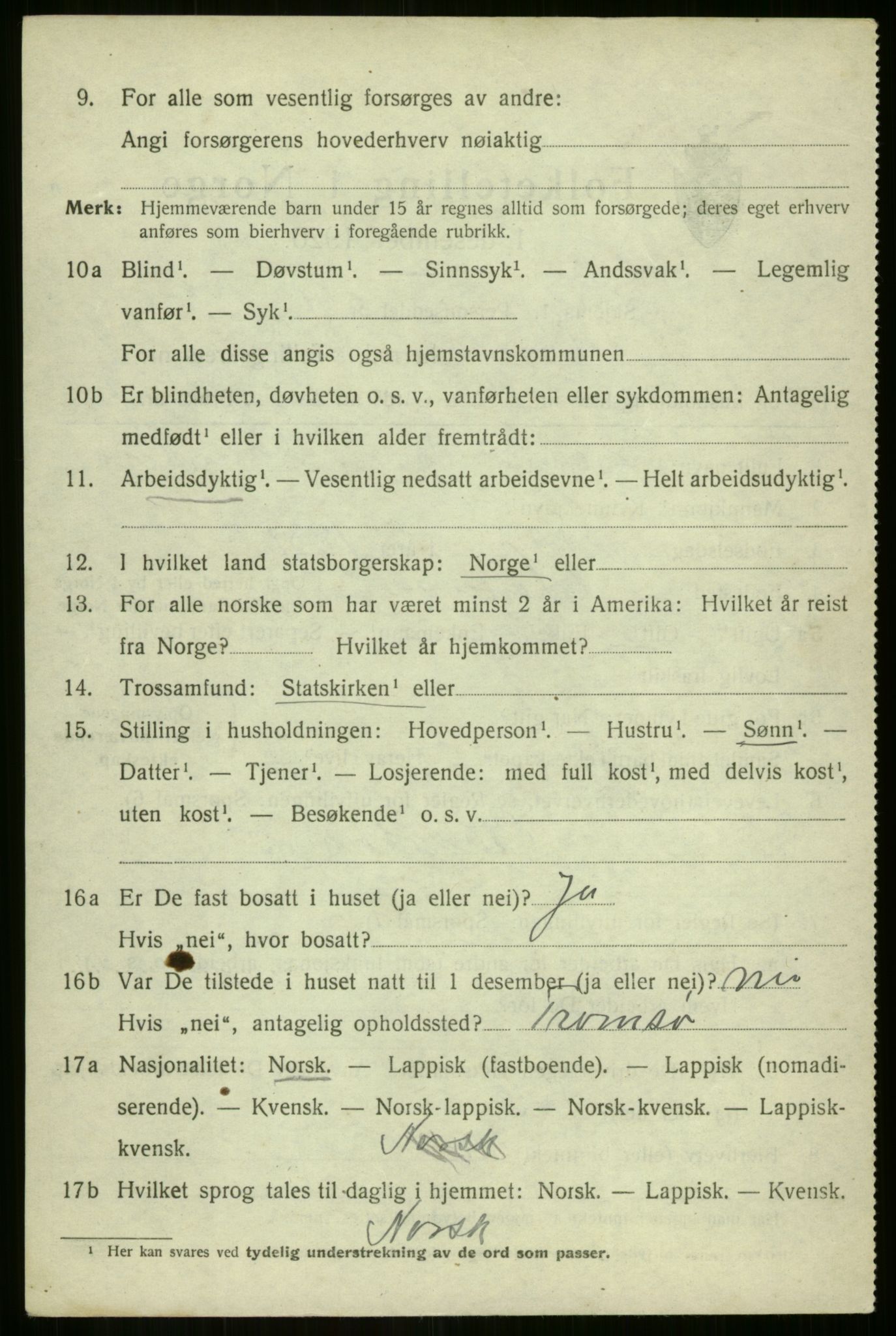 SATØ, 1920 census for Sørreisa, 1920, p. 1743