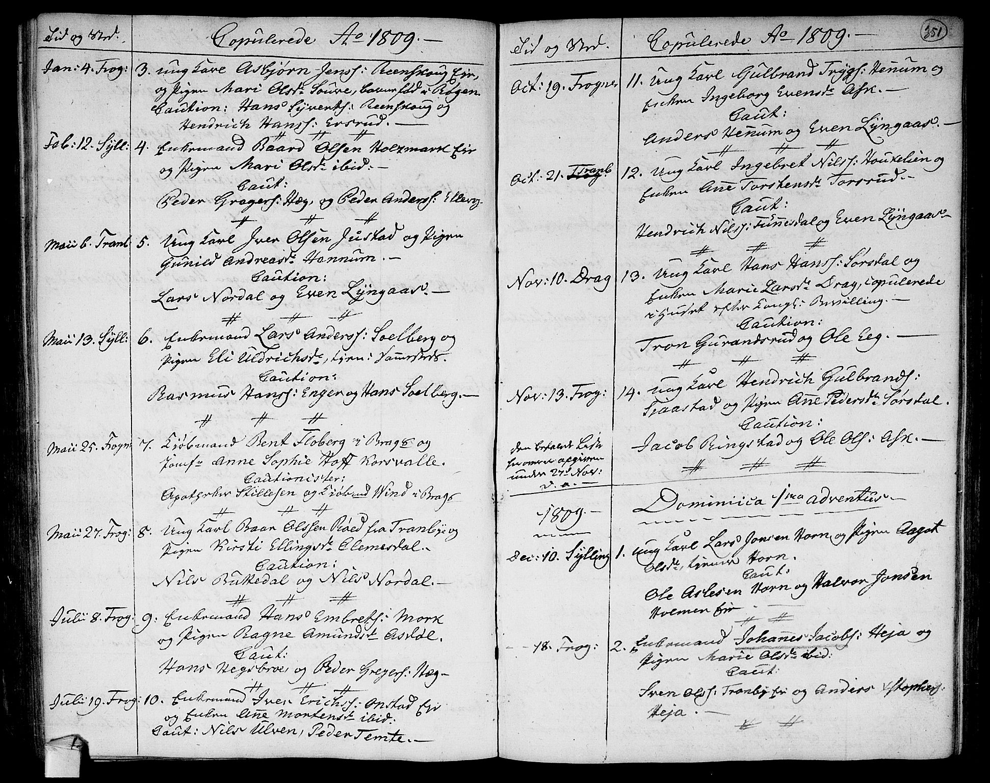 Lier kirkebøker, SAKO/A-230/F/Fa/L0007: Parish register (official) no. I 7, 1794-1813, p. 351