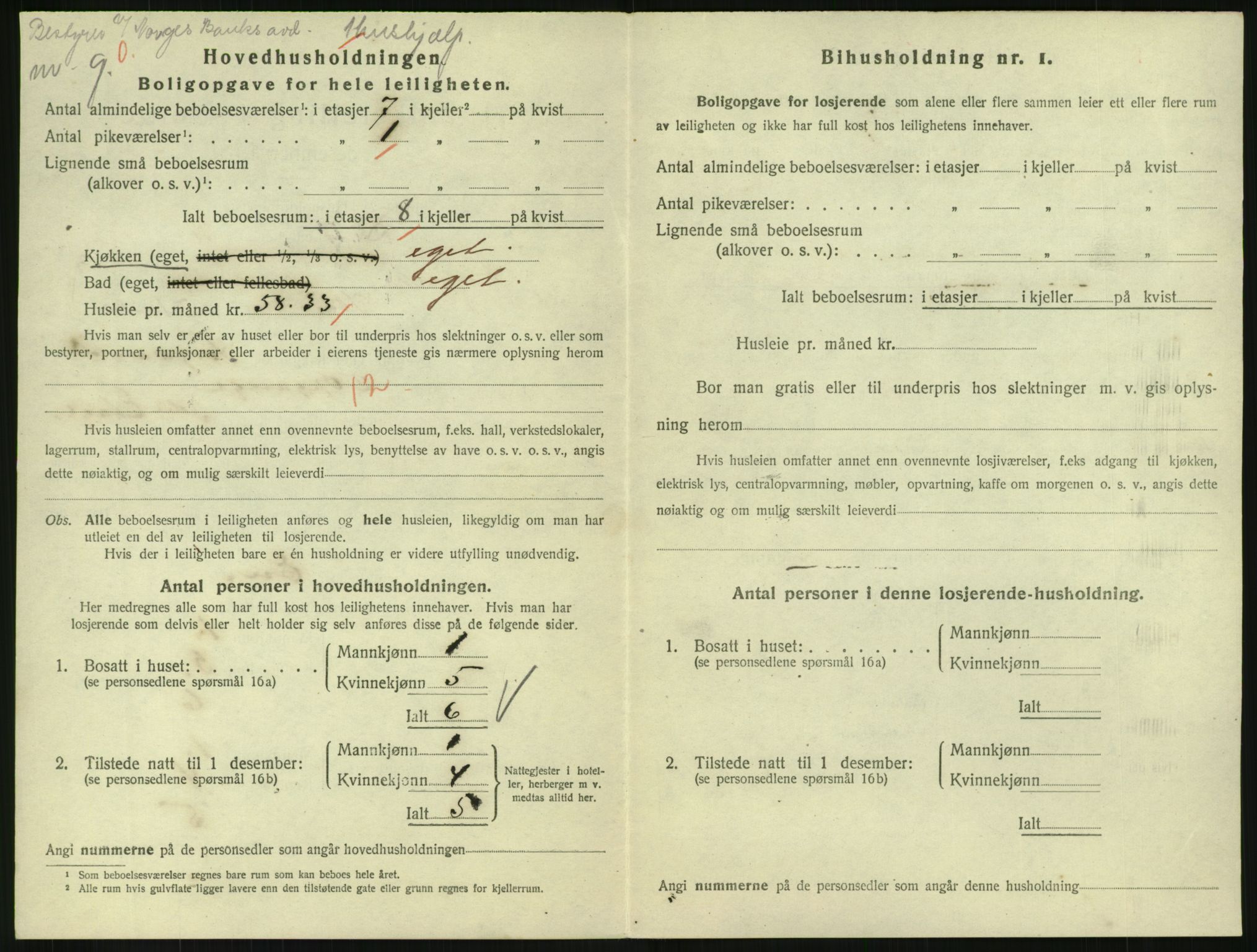 SAH, 1920 census for Gjøvik, 1920, p. 1533