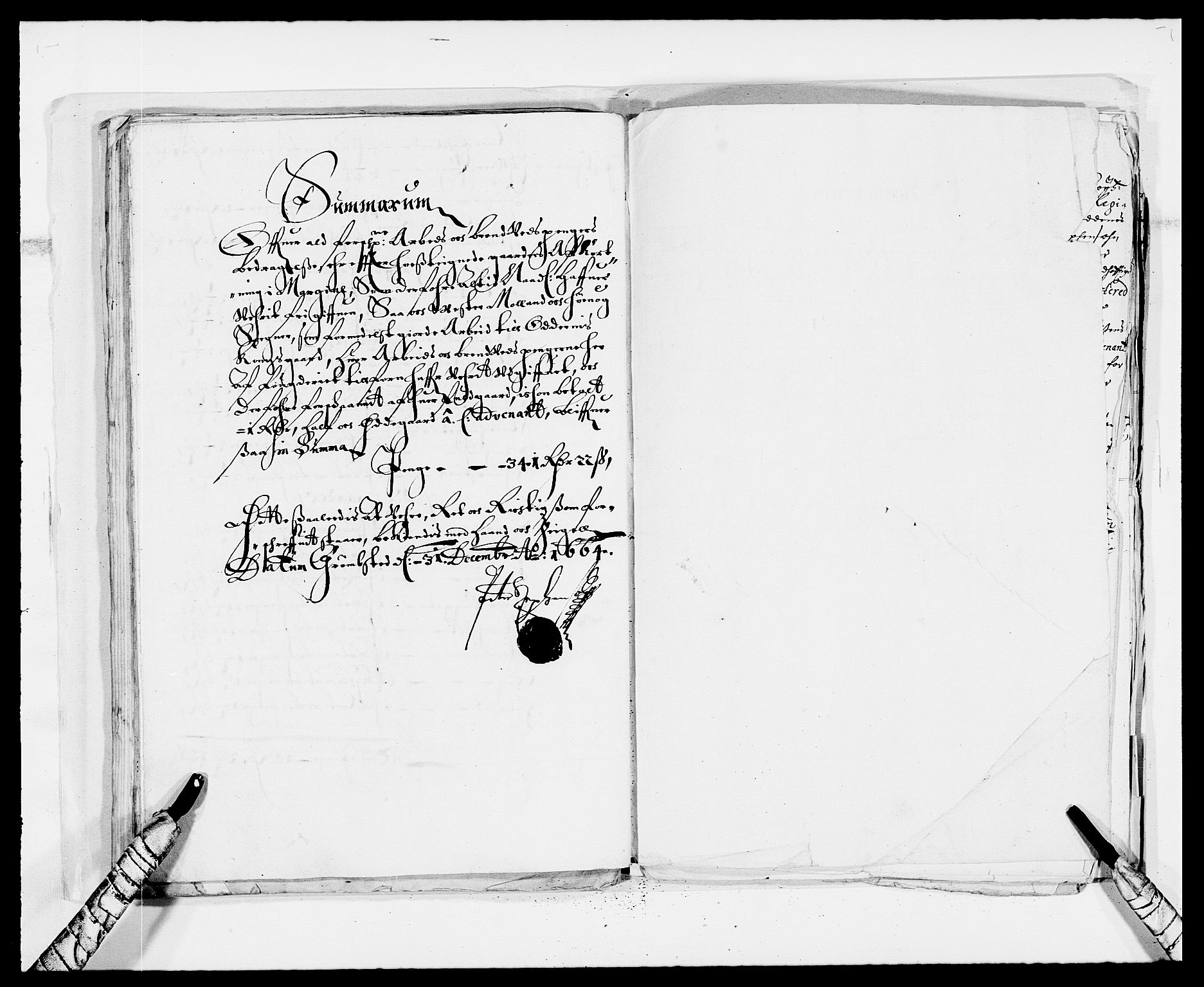 Rentekammeret inntil 1814, Reviderte regnskaper, Fogderegnskap, RA/EA-4092/R39/L2296: Fogderegnskap Nedenes, 1664-1666, p. 304