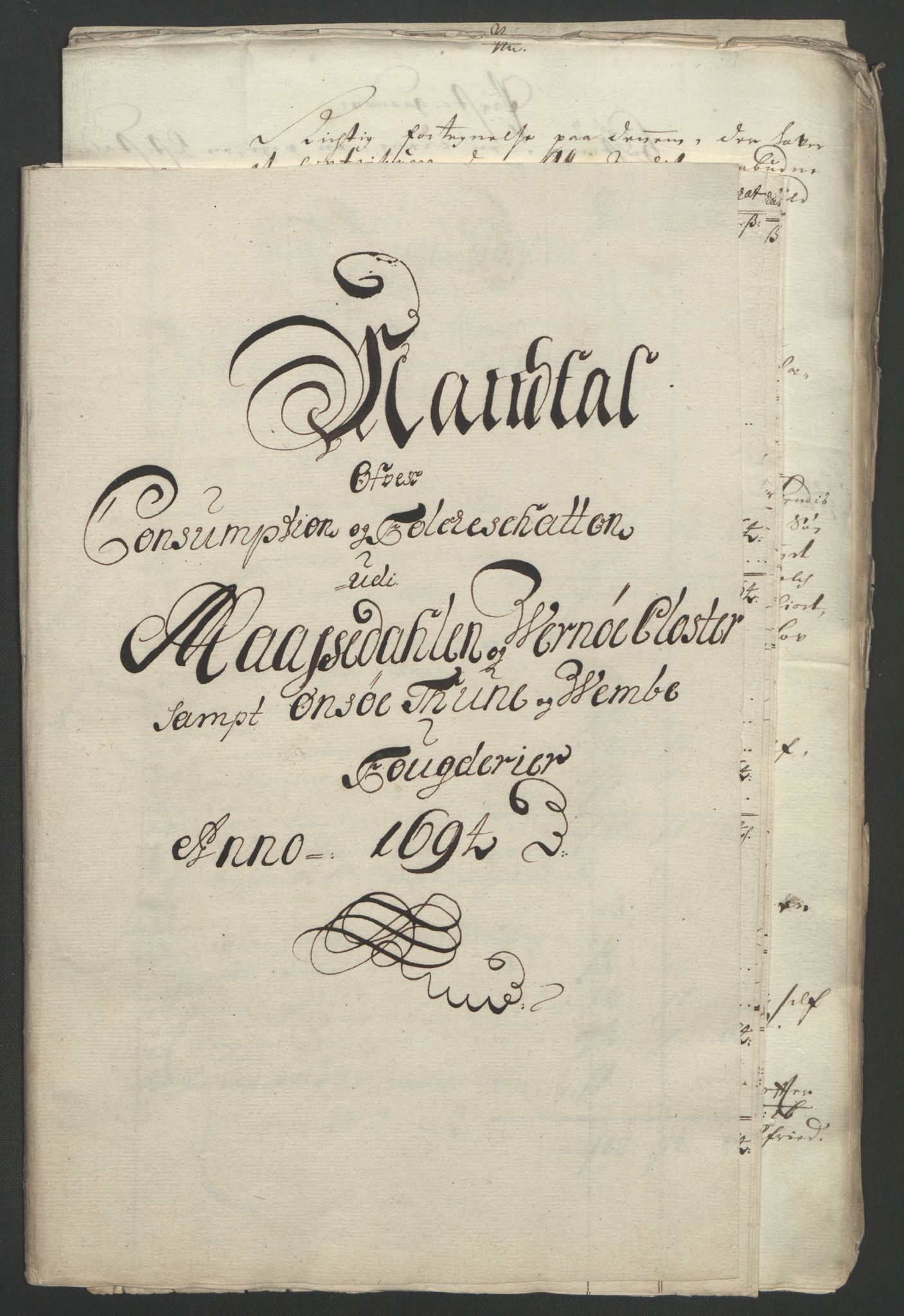 Rentekammeret inntil 1814, Reviderte regnskaper, Fogderegnskap, AV/RA-EA-4092/R03/L0121: Fogderegnskap Onsøy, Tune, Veme og Åbygge fogderi, 1694, p. 244