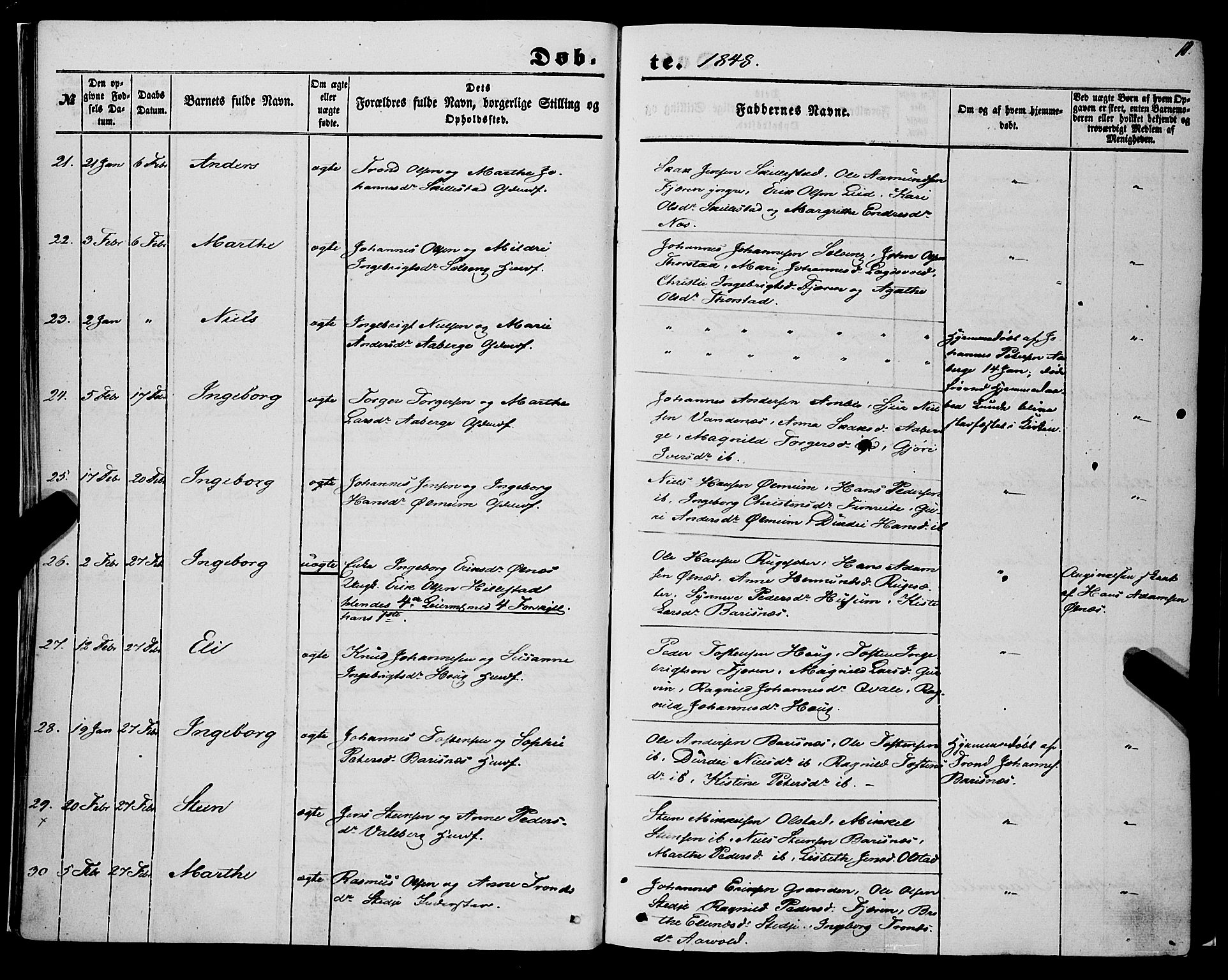 Sogndal sokneprestembete, AV/SAB-A-81301/H/Haa/Haaa/L0012I: Parish register (official) no. A 12I, 1847-1859, p. 18