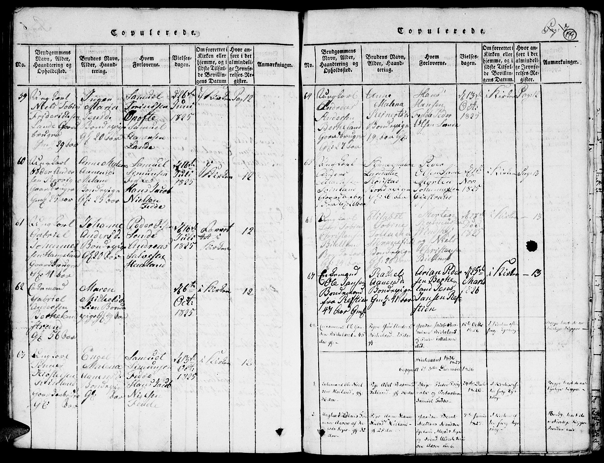 Kvinesdal sokneprestkontor, SAK/1111-0026/F/Fa/Faa/L0001: Parish register (official) no. A 1, 1815-1849, p. 199