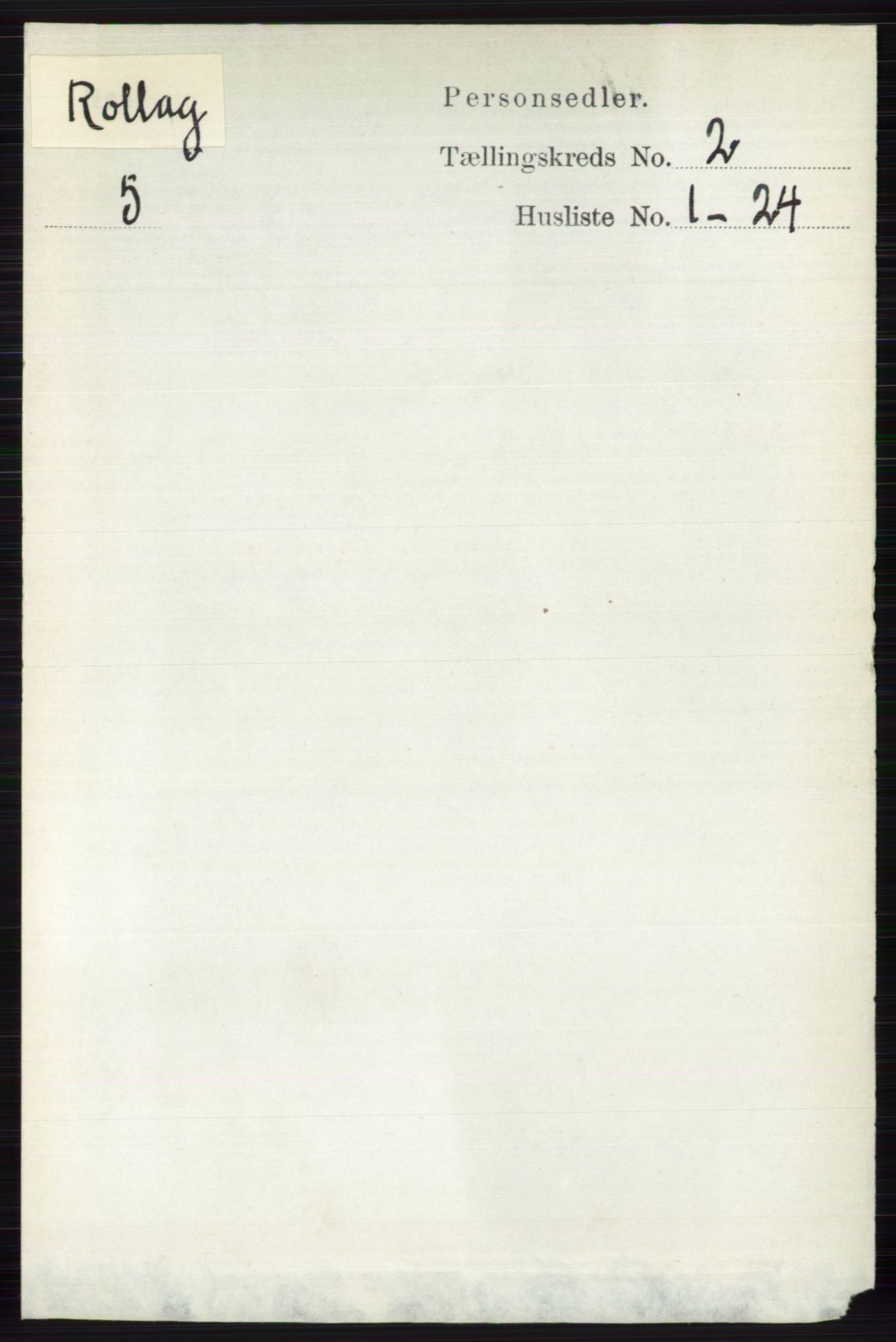 RA, 1891 census for 0632 Rollag, 1891, p. 486