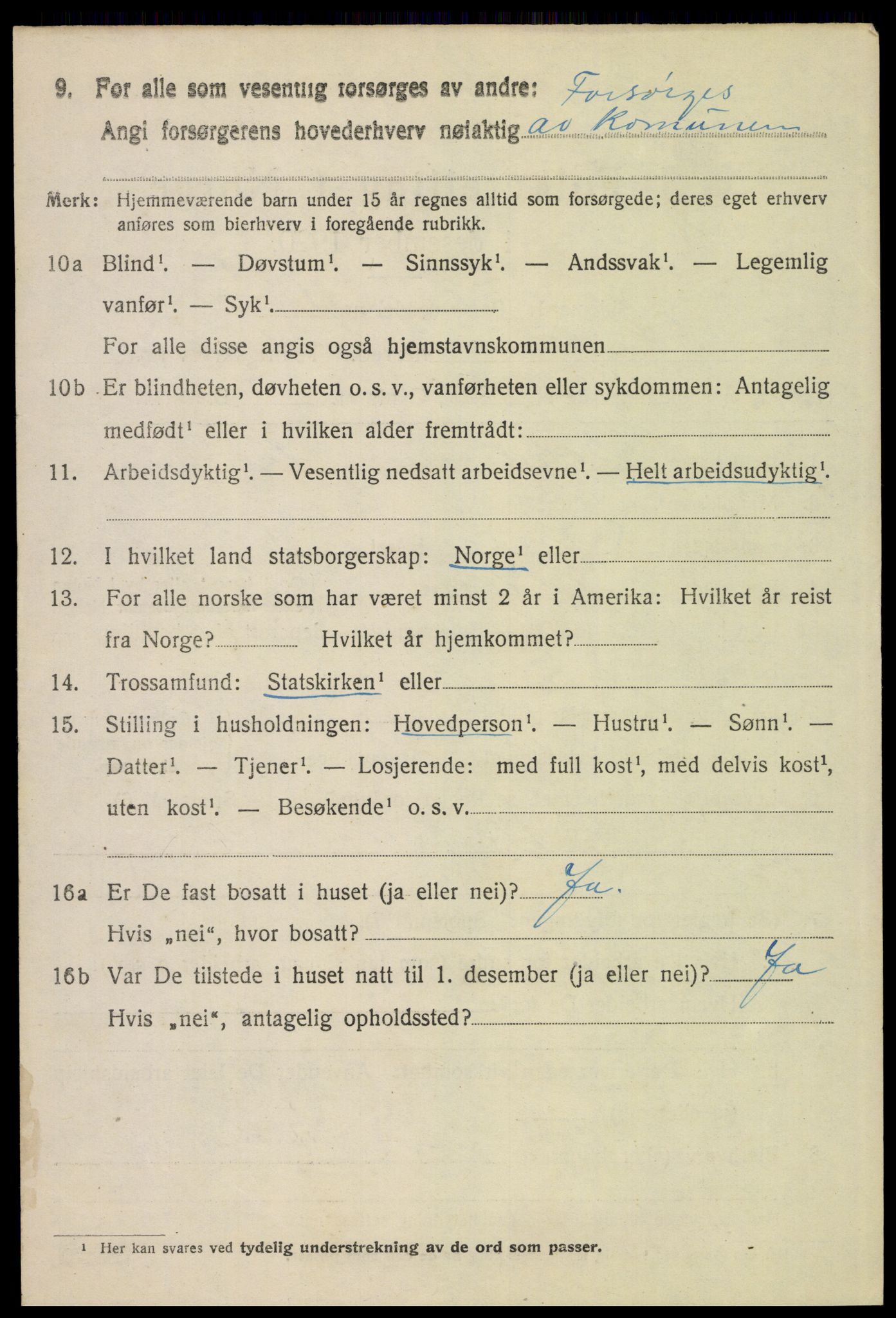 SAH, 1920 census for Kvikne, 1920, p. 2795