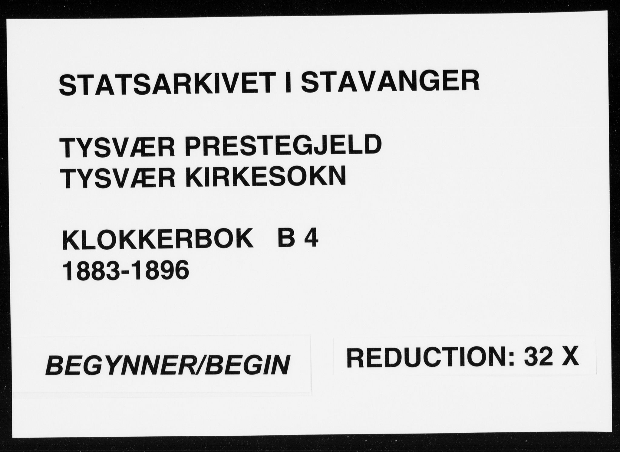 Tysvær sokneprestkontor, SAST/A -101864/H/Ha/Hab/L0004: Parish register (copy) no. B 4, 1883-1896