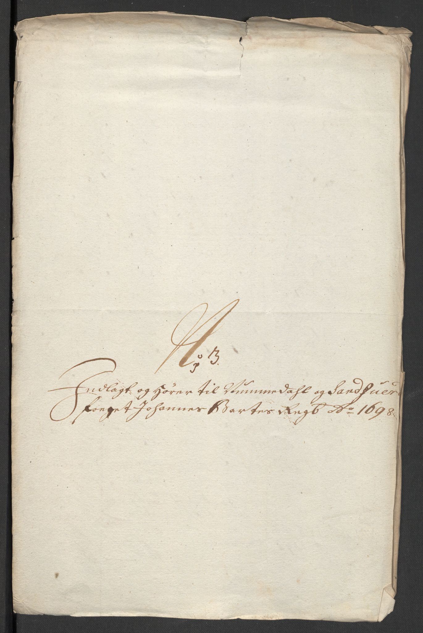 Rentekammeret inntil 1814, Reviderte regnskaper, Fogderegnskap, RA/EA-4092/R24/L1577: Fogderegnskap Numedal og Sandsvær, 1698-1700, p. 60