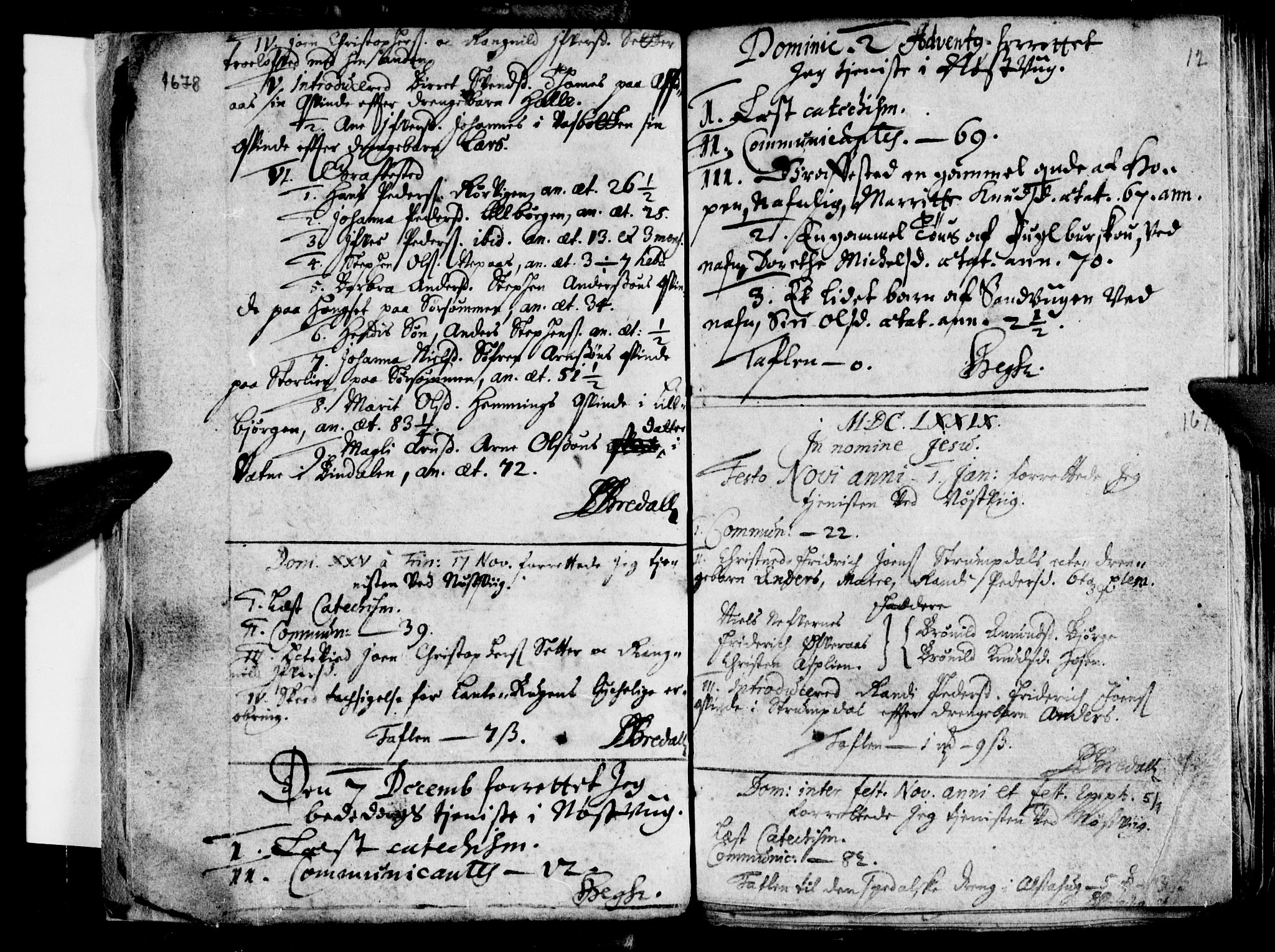 Ministerialprotokoller, klokkerbøker og fødselsregistre - Nordland, SAT/A-1459/814/L0220: Parish register (official) no. 814A01, 1677-1717, p. 12