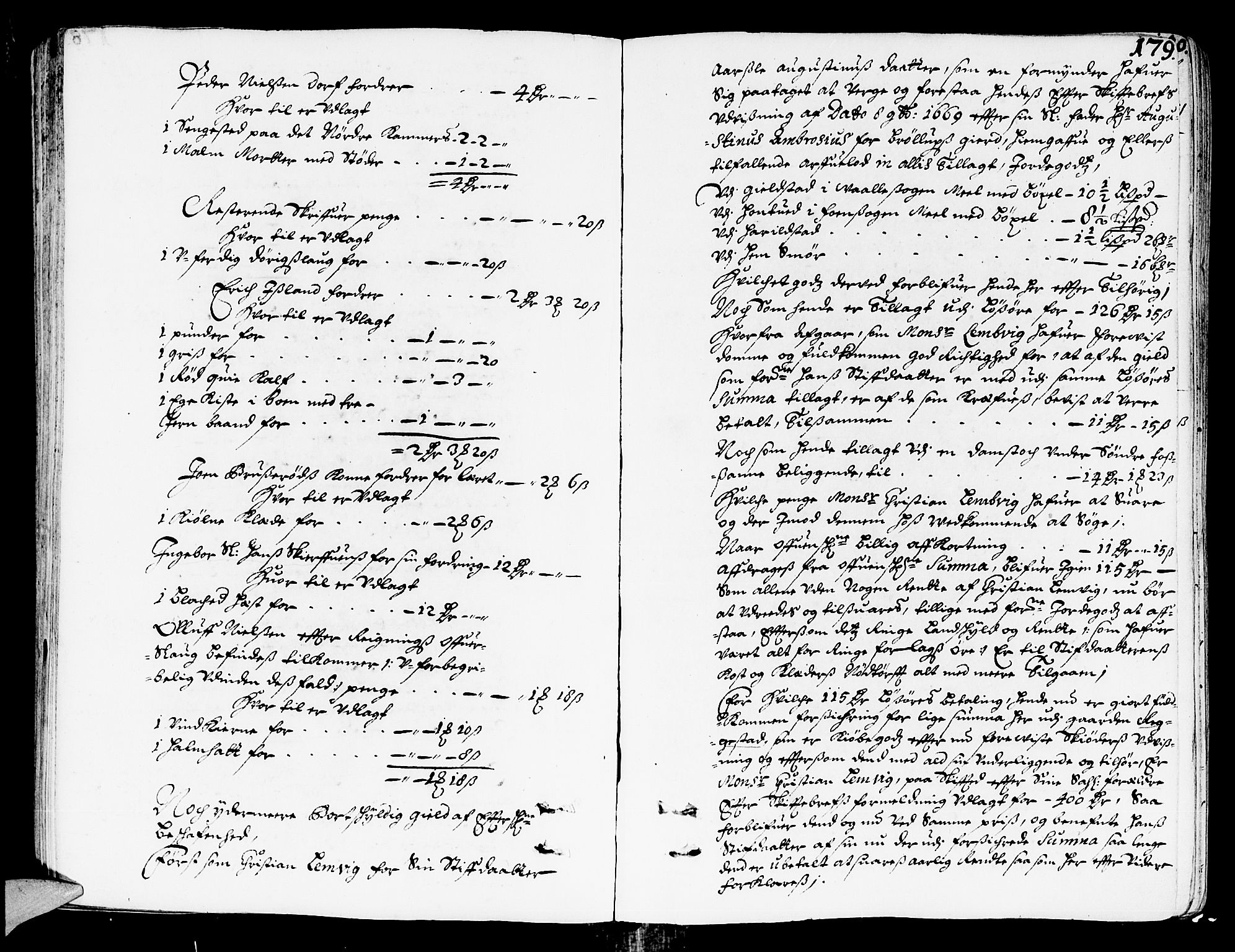 Nordre Jarlsberg sorenskriveri, AV/SAKO-A-80/H/Hc/L0001: Skifteprotokoll, 1679-1687, p. 178b-179a