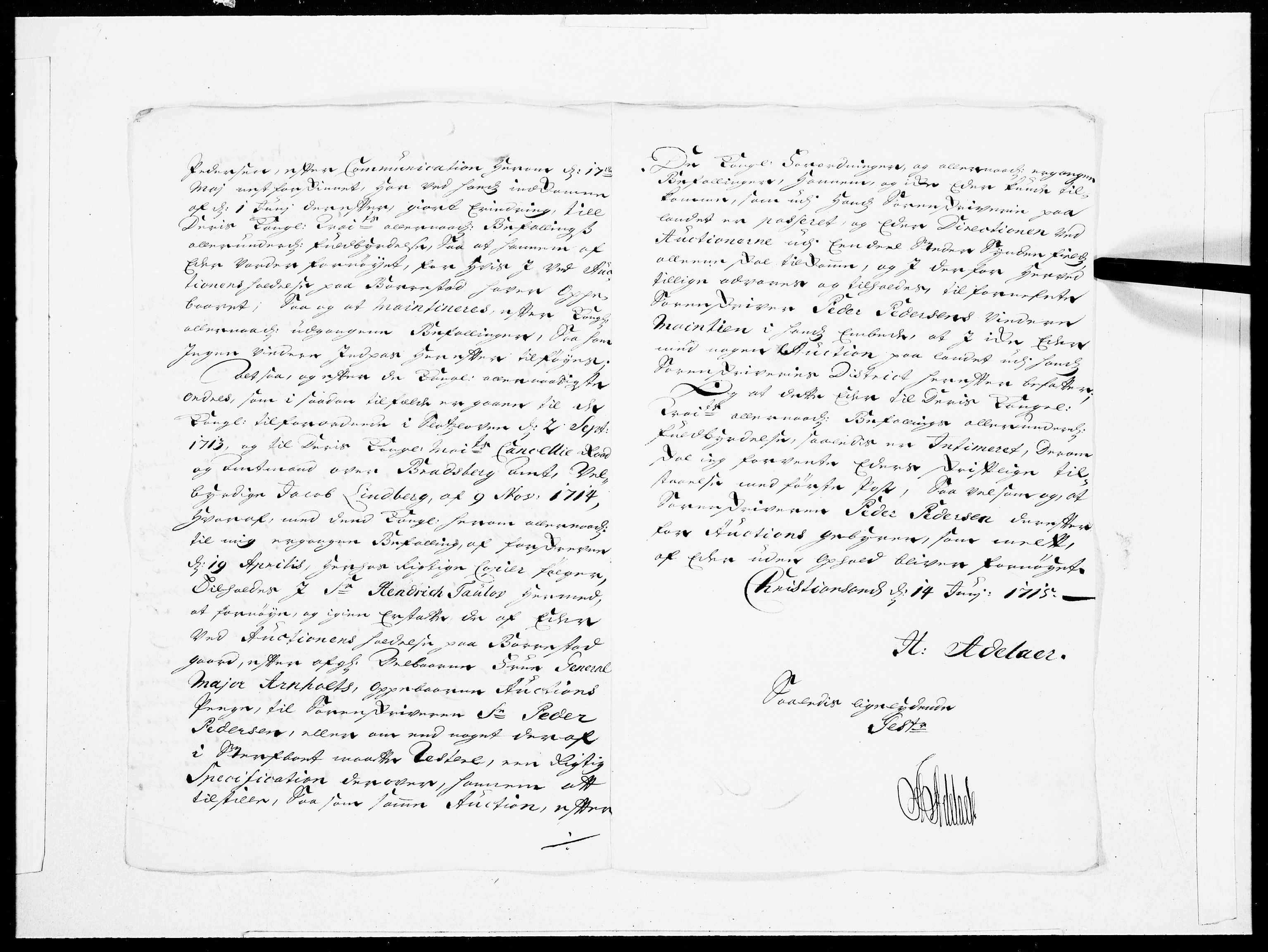 Danske Kanselli 1572-1799, AV/RA-EA-3023/F/Fc/Fcc/Fcca/L0077: Norske innlegg 1572-1799, 1715, p. 278
