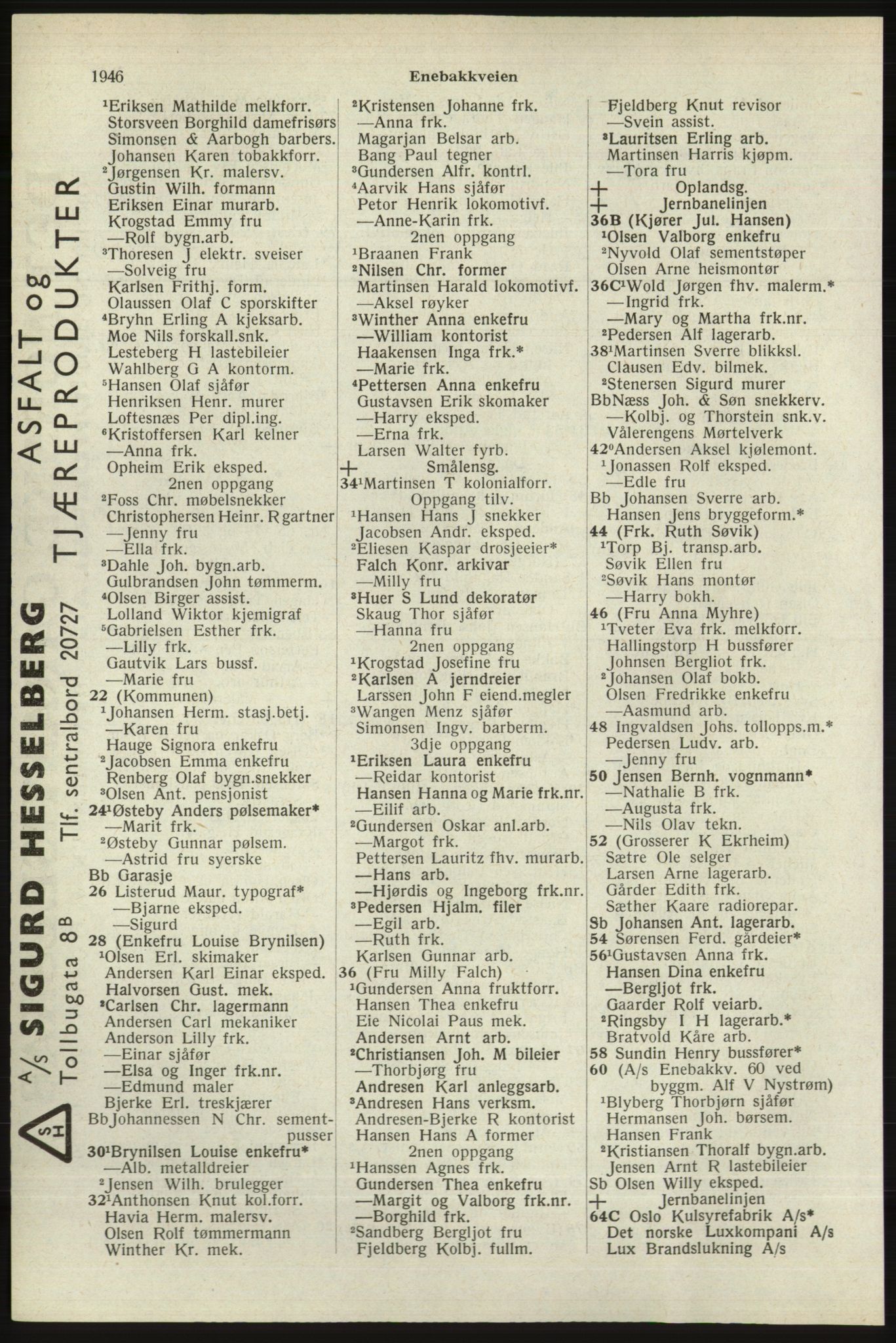Kristiania/Oslo adressebok, PUBL/-, 1940, p. 1894