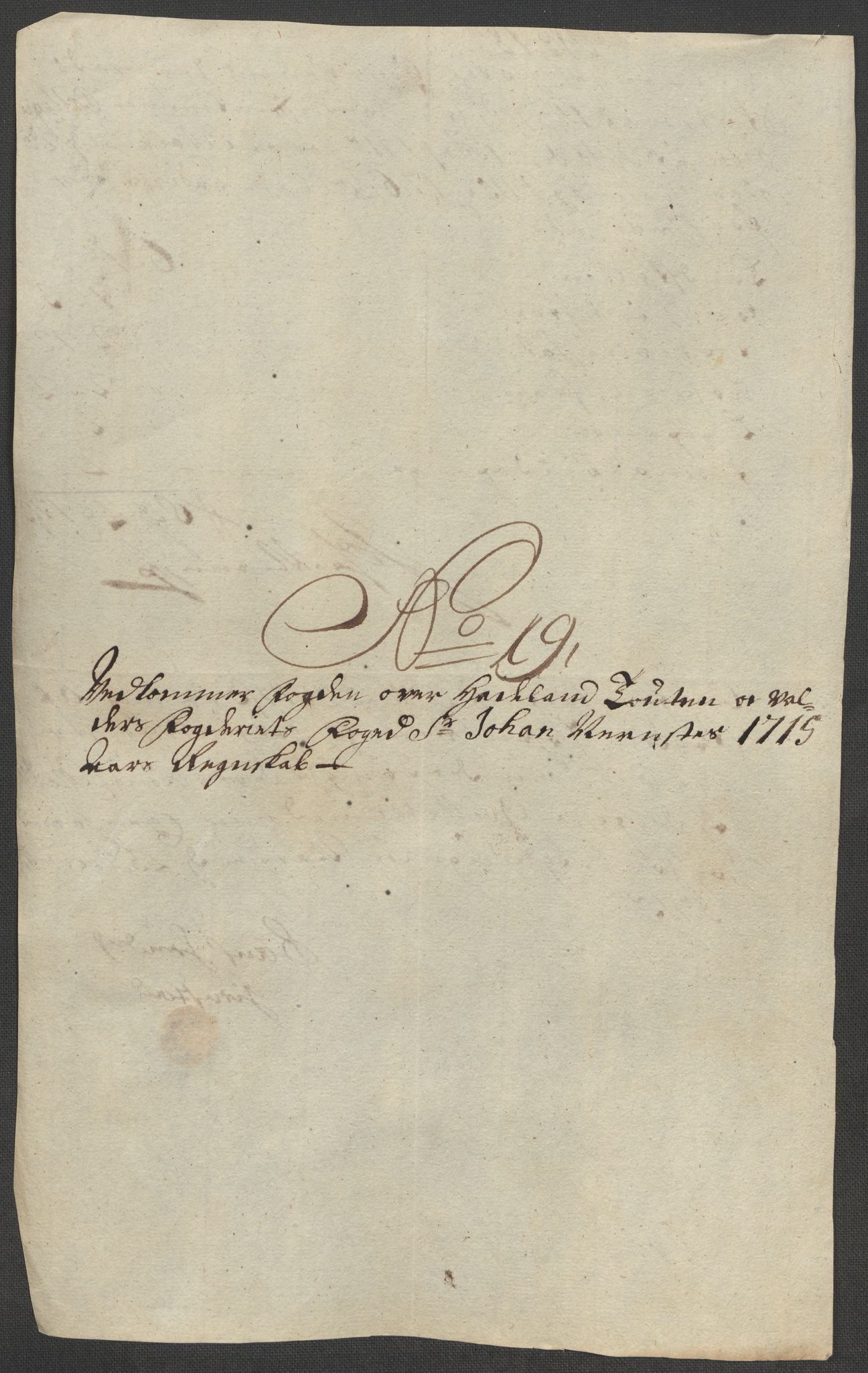 Rentekammeret inntil 1814, Reviderte regnskaper, Fogderegnskap, RA/EA-4092/R18/L1314: Fogderegnskap Hadeland, Toten og Valdres, 1715, p. 445