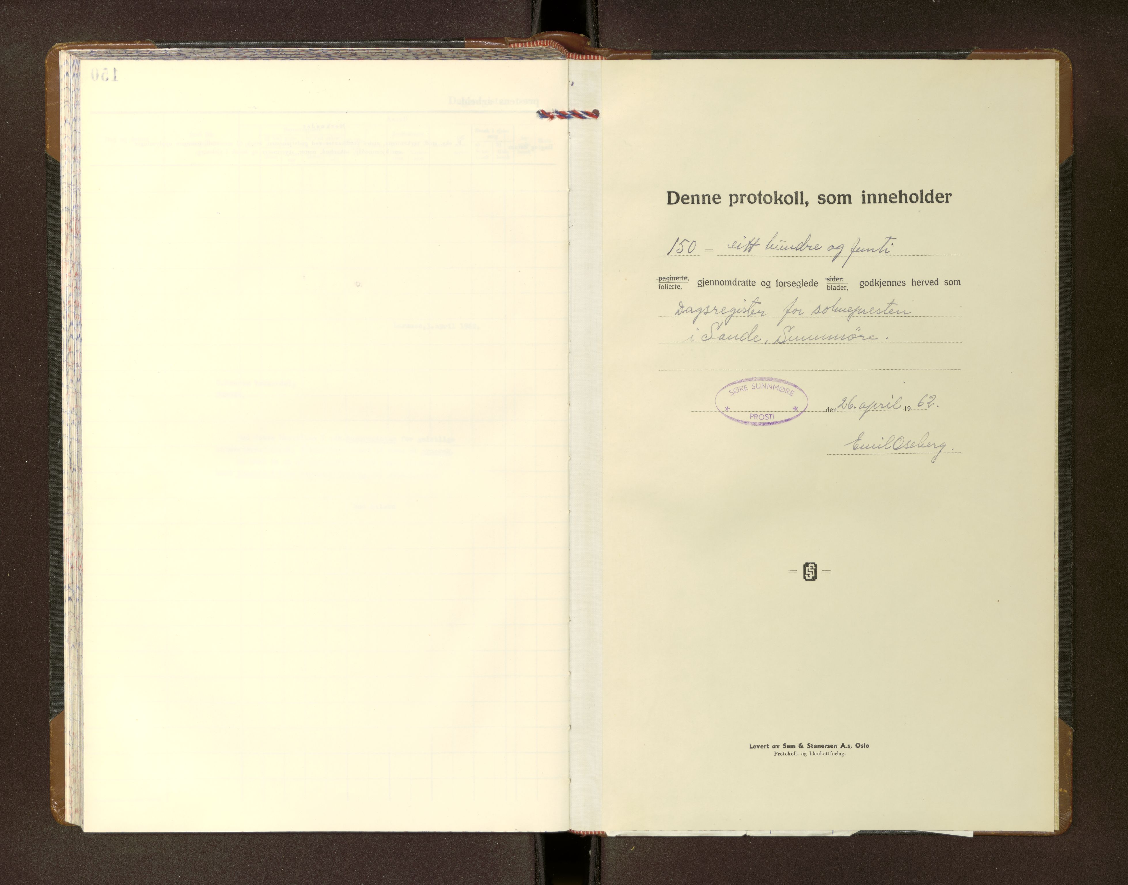 Ministerialprotokoller, klokkerbøker og fødselsregistre - Møre og Romsdal, SAT/A-1454/503/L0042: Diary records no. 503---, 1962-1978