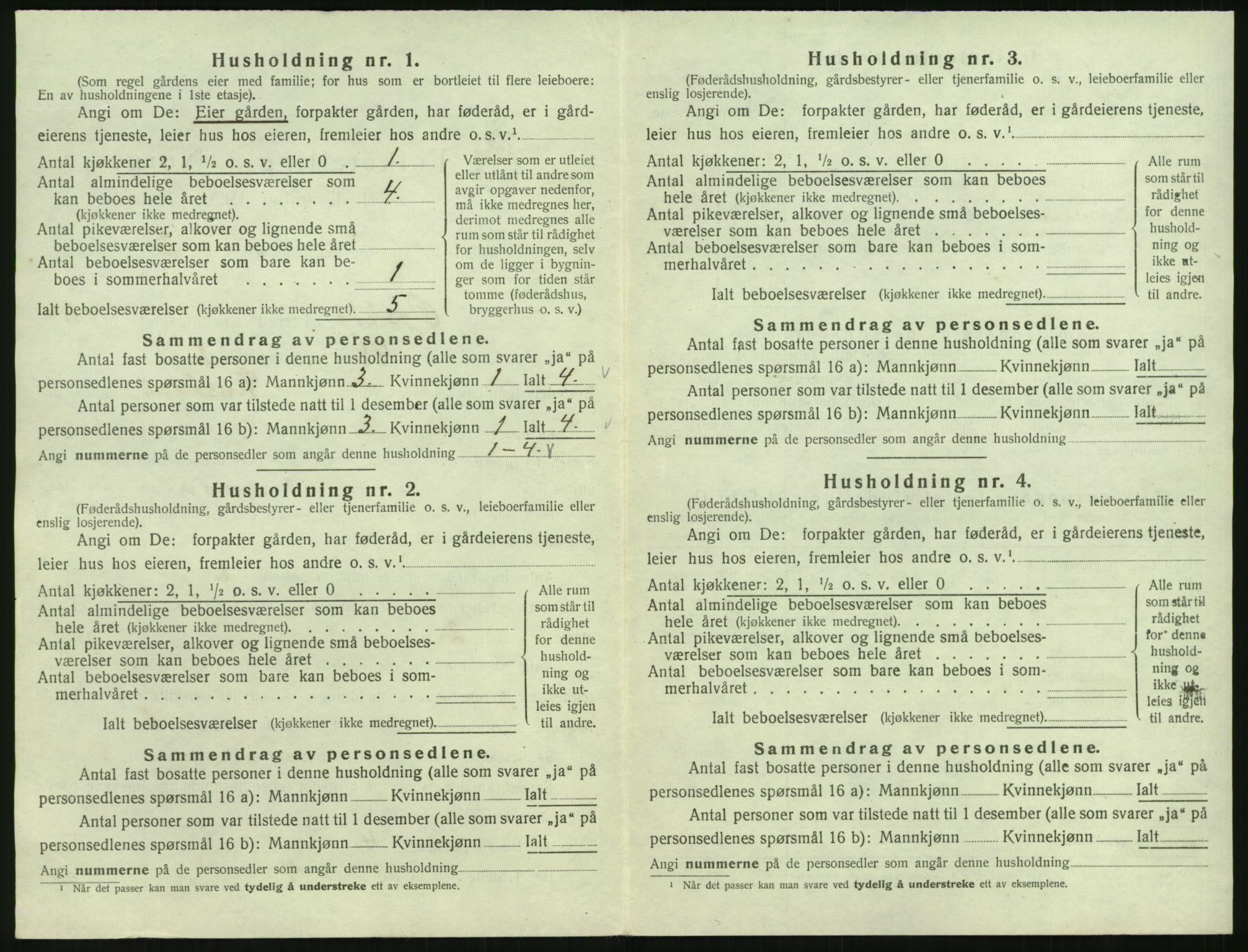 SAK, 1920 census for Øyslebø, 1920, p. 39