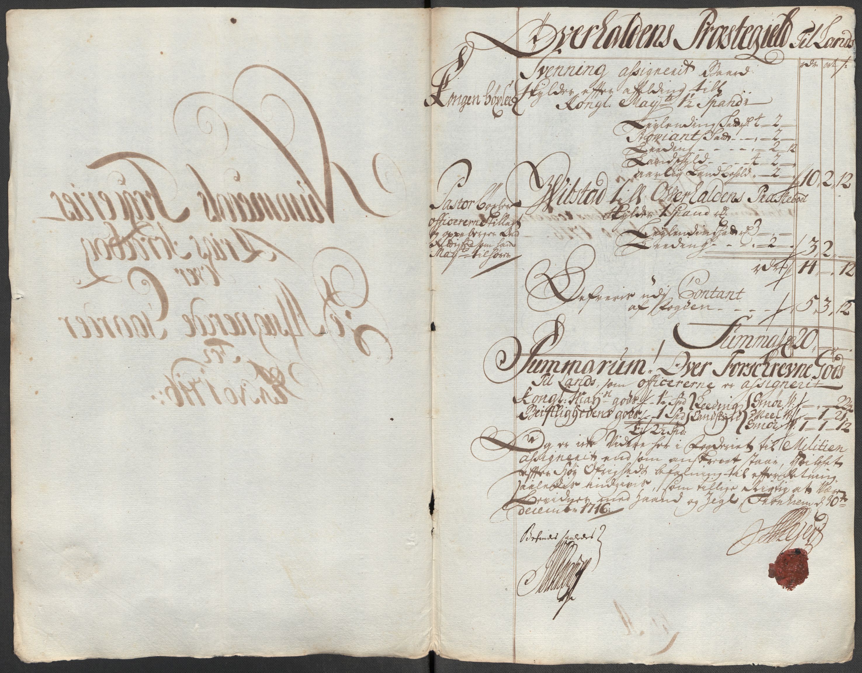 Rentekammeret inntil 1814, Reviderte regnskaper, Fogderegnskap, RA/EA-4092/R64/L4437: Fogderegnskap Namdal, 1716, p. 180