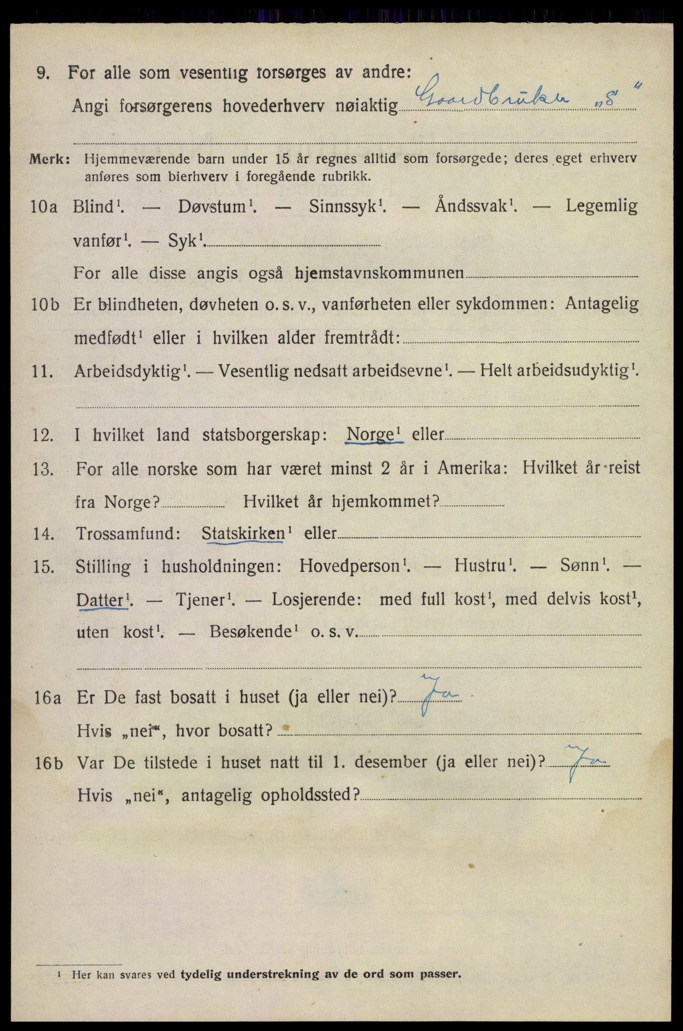 SAKO, 1920 census for Sauherad, 1920, p. 5170