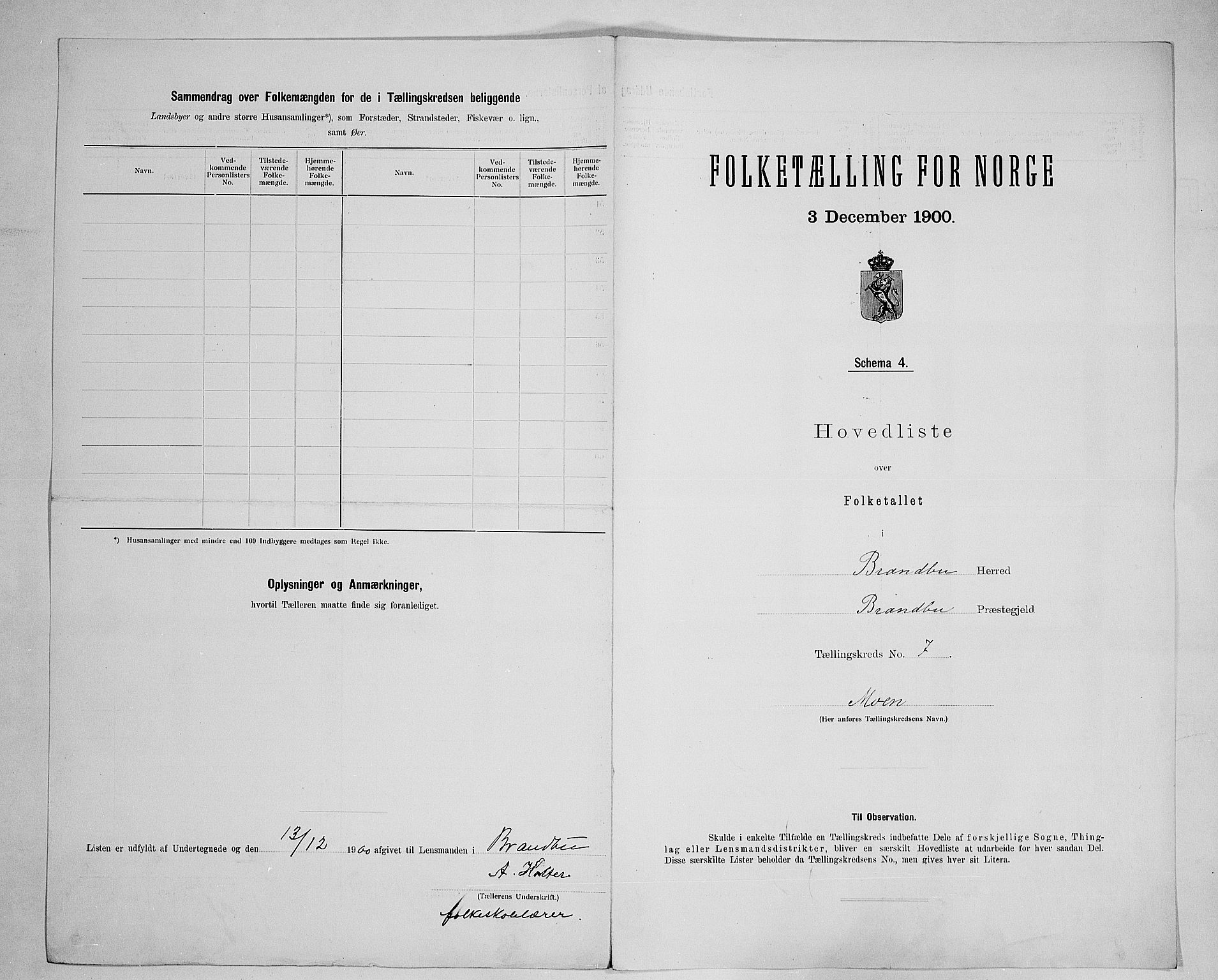 SAH, 1900 census for Brandbu, 1900, p. 34