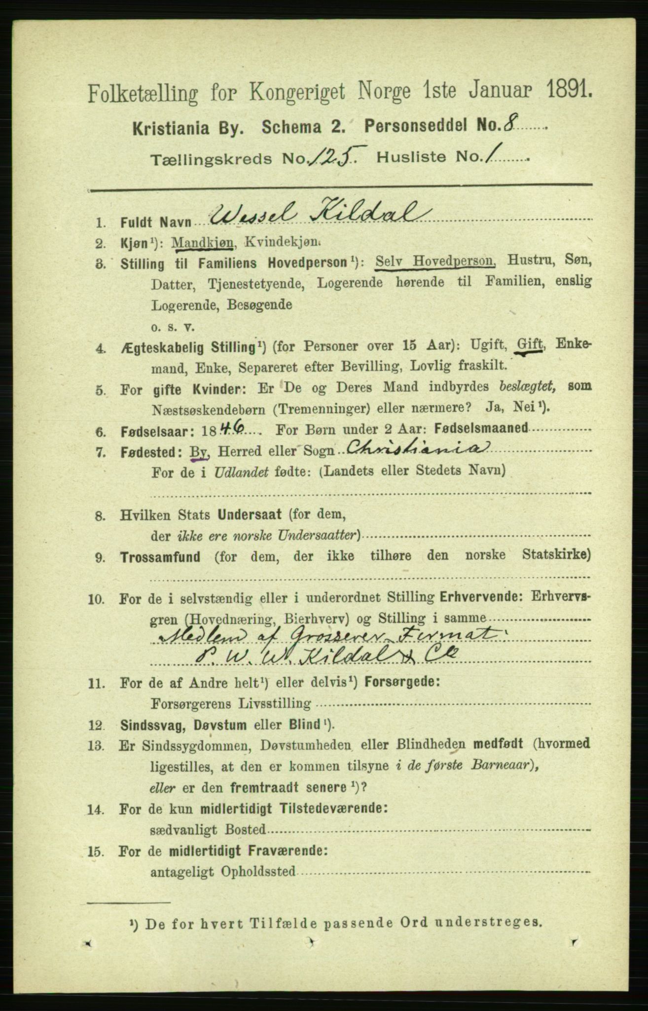 RA, 1891 census for 0301 Kristiania, 1891, p. 66373