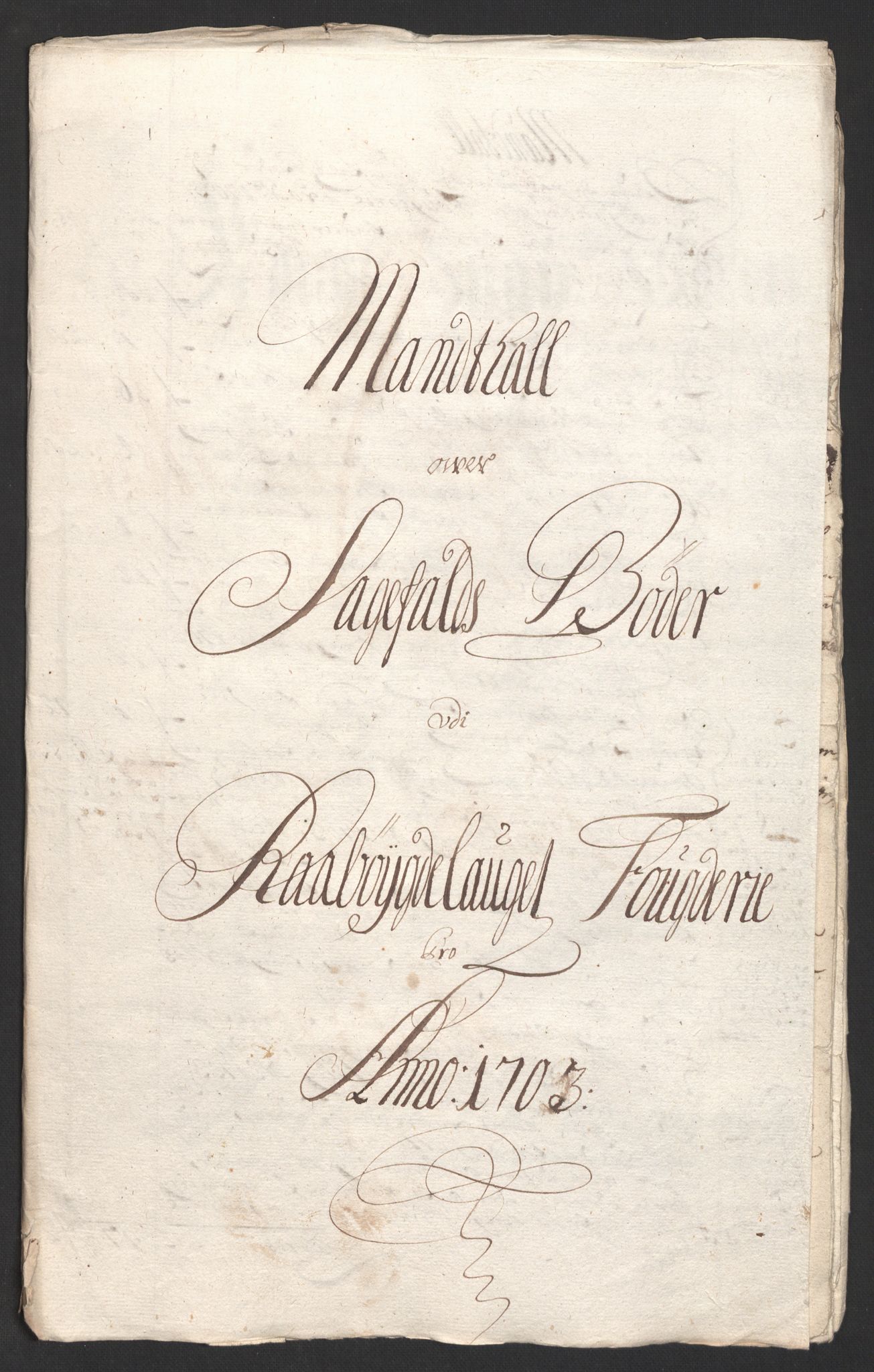 Rentekammeret inntil 1814, Reviderte regnskaper, Fogderegnskap, RA/EA-4092/R40/L2447: Fogderegnskap Råbyggelag, 1703-1705, p. 36