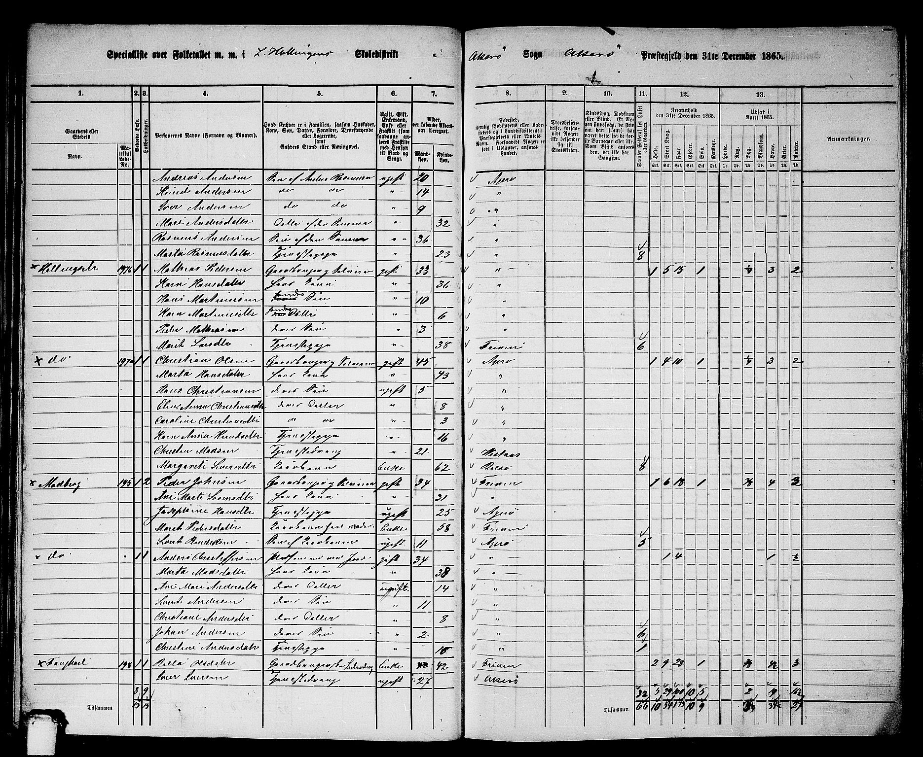 RA, 1865 census for Aukra, 1865, p. 35